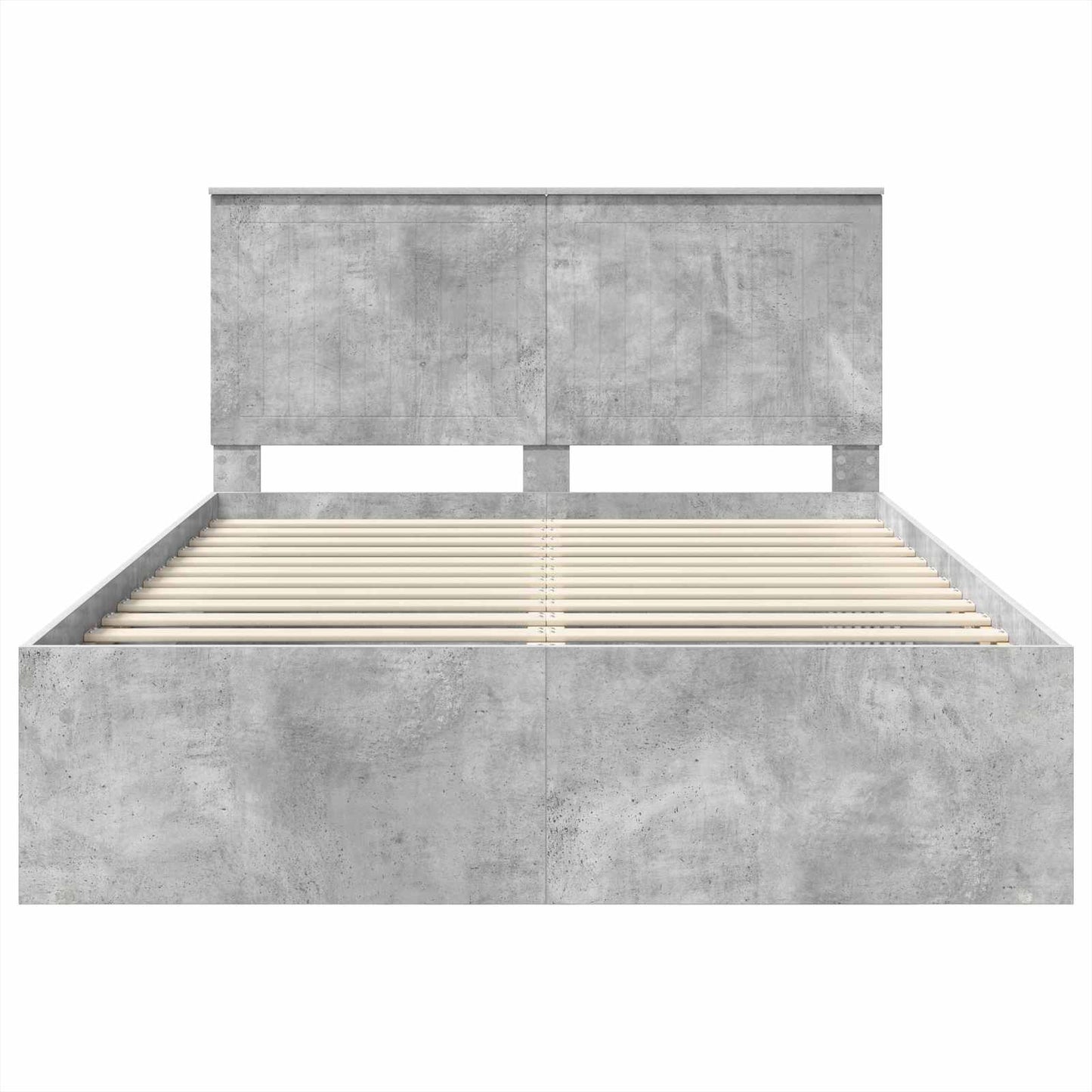 Bed Frame with Headboard Concerte 140 x 200 cm Solid Pine Wood