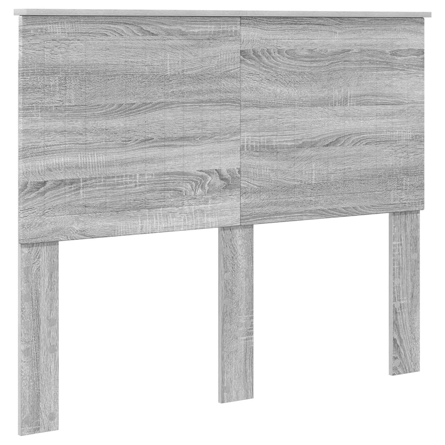 Bed Frame Grey Sonoma 135 x 190 cm Solid Pine Wood
