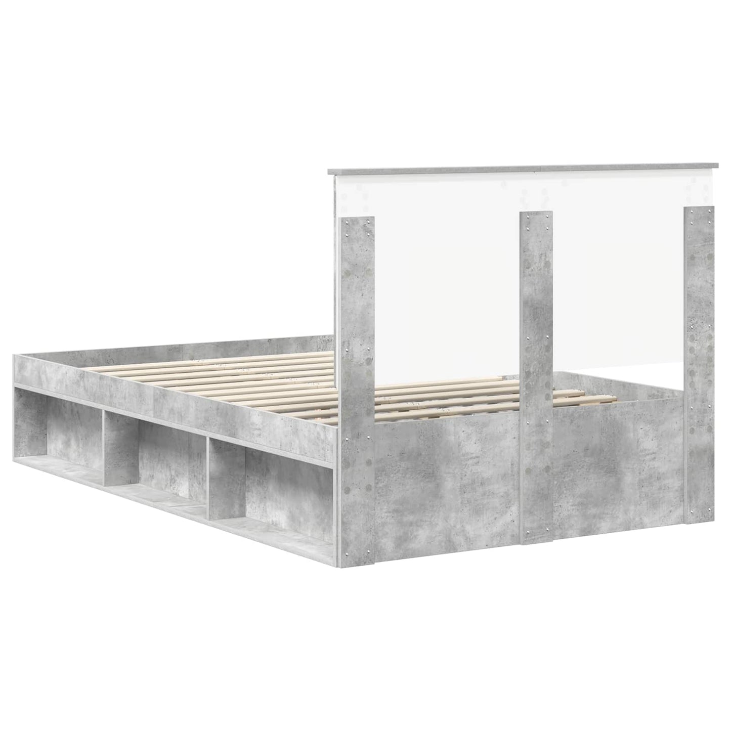 Bed Frame with Headboard Concerte 120 x 190 cm Solid Pine Wood