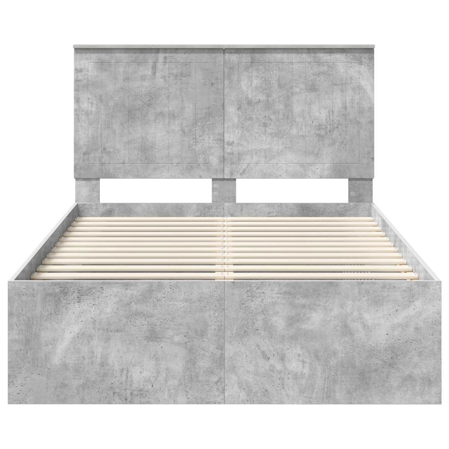 Bed Frame with Headboard Concerte 120 x 190 cm Solid Pine Wood