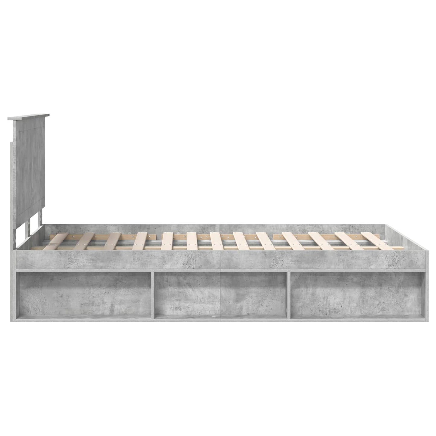 Bed Frame with Headboard Concerte 120 x 190 cm Solid Pine Wood