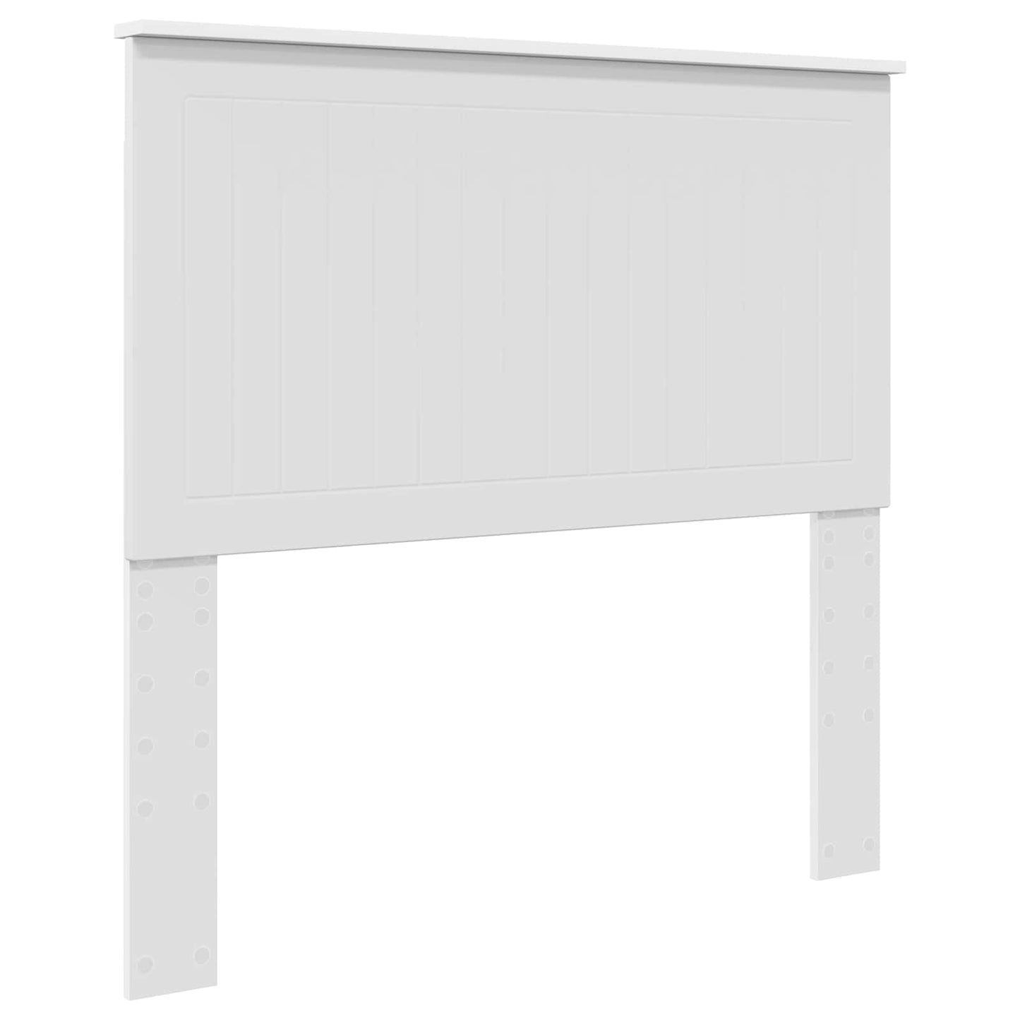 Bed Frame with Headboard White 100 x 200 cm Solid Pine Wood