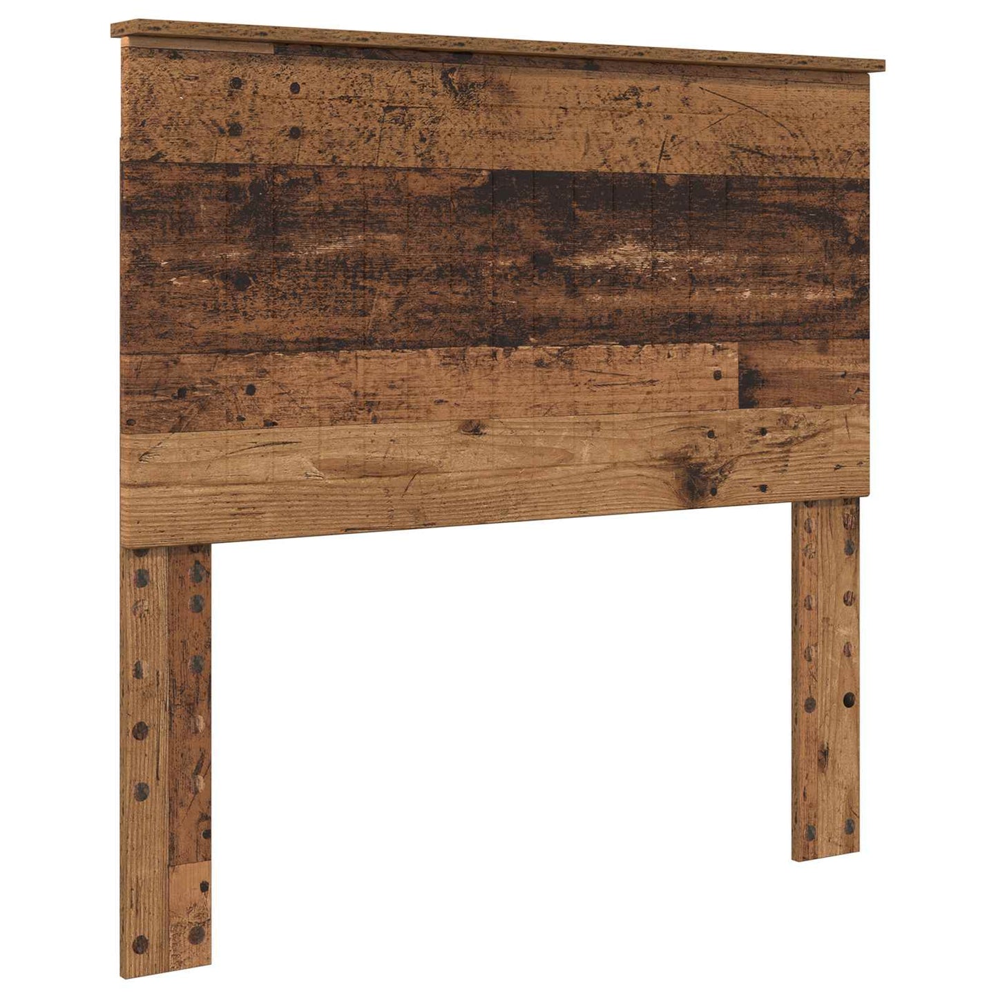 Bed Frame with Headboard Old Wood 100 x 200 cm Solid Pine Wood