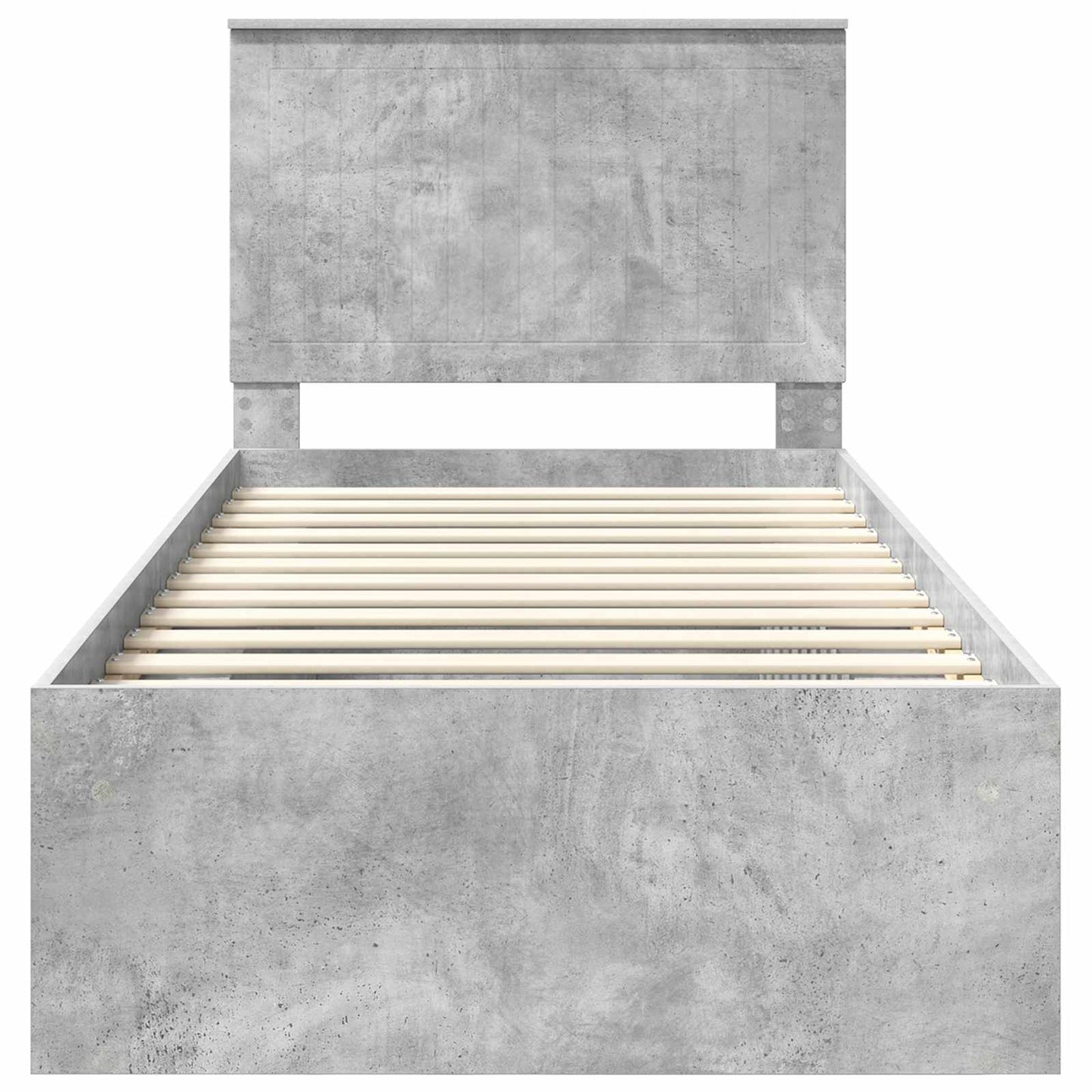 Bed Frame with Headboard Concerte 90 x 200 cm Solid Pine Wood