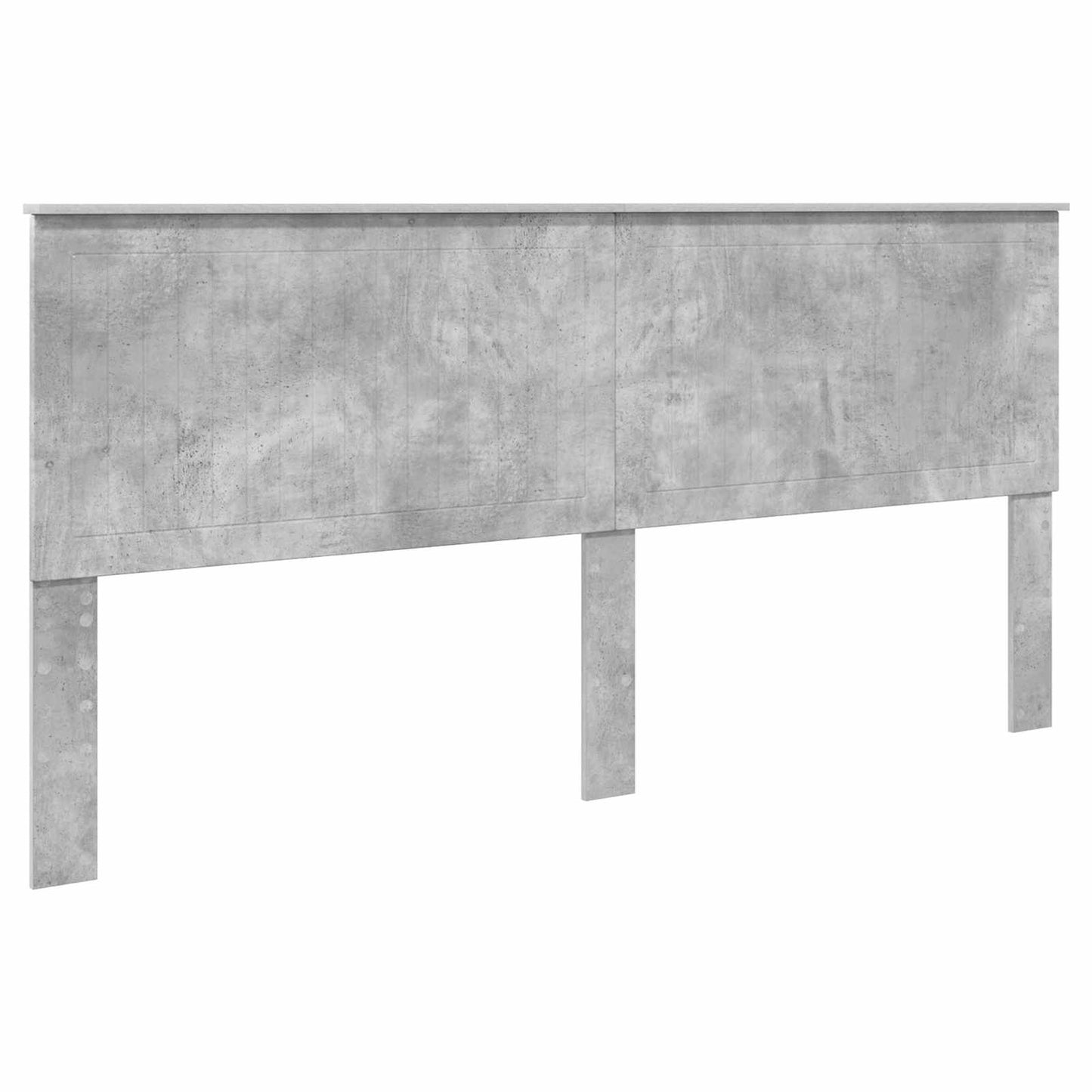 Storage Bed Concrete Grey 200 x 200 cm Engineered Wood