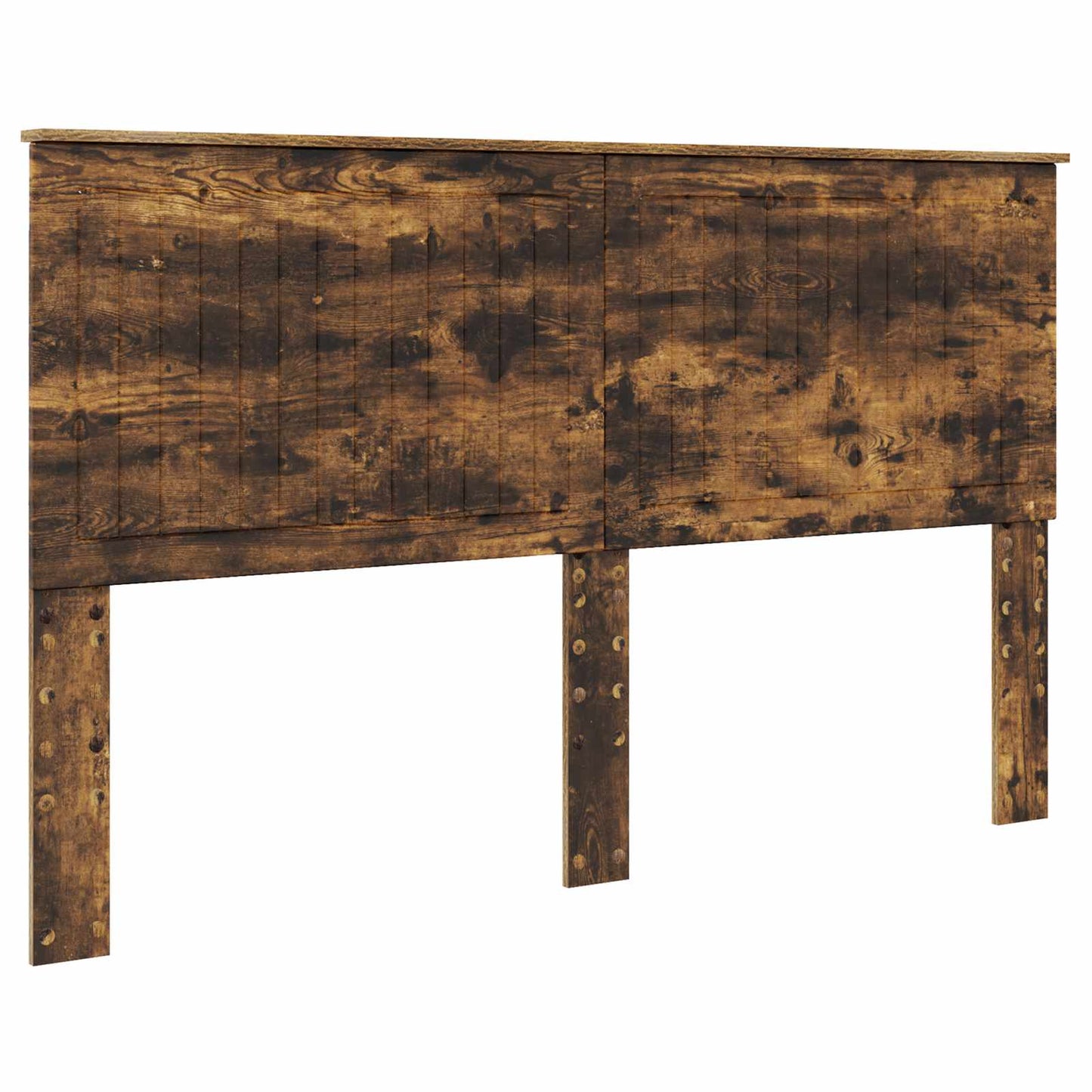 Storage Bed with Drawer Smoked Oak 160 x 200 cm Engineered Wood