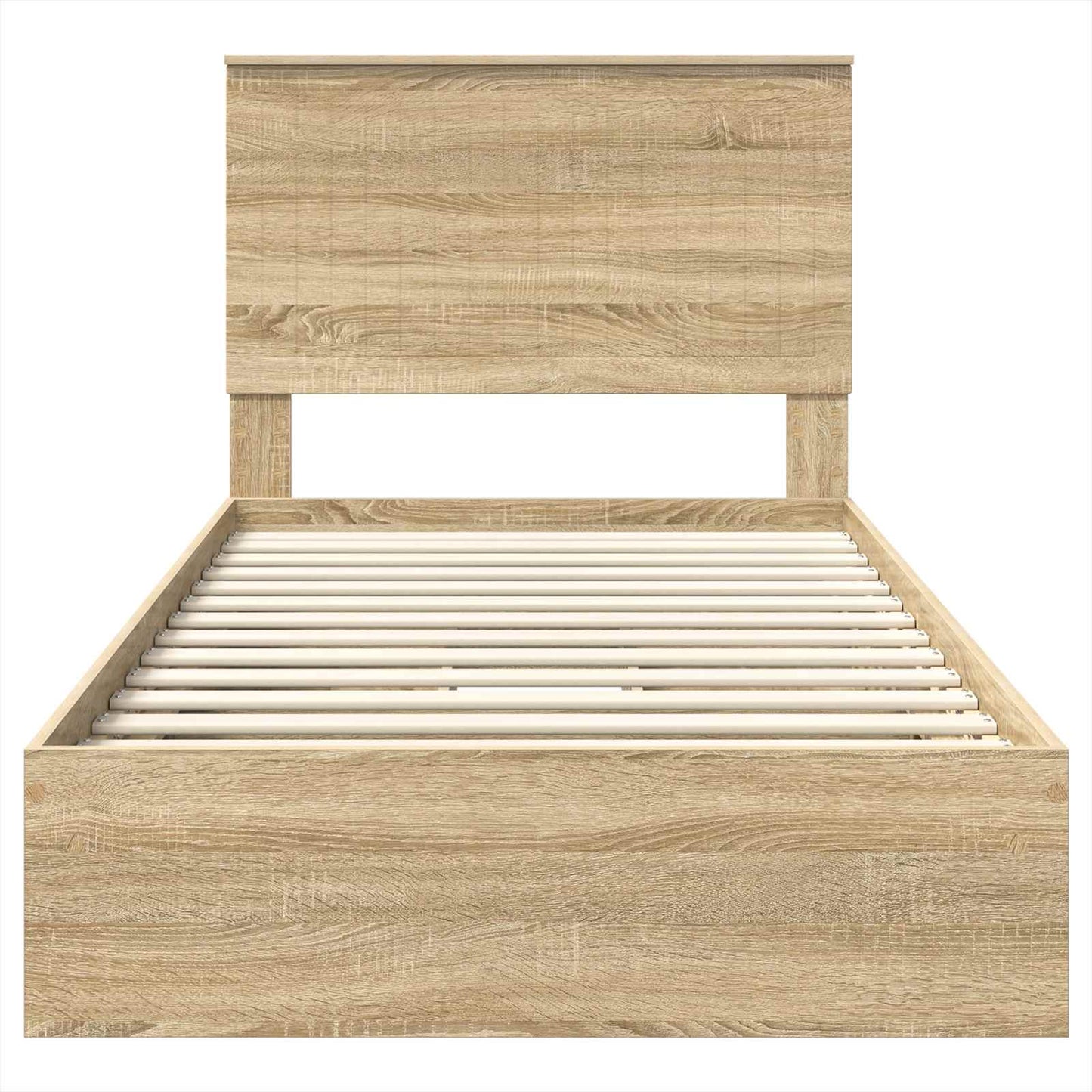 Storage Bed with Drawer Sonoma Oak 100 x 200 cm Engineered Wood