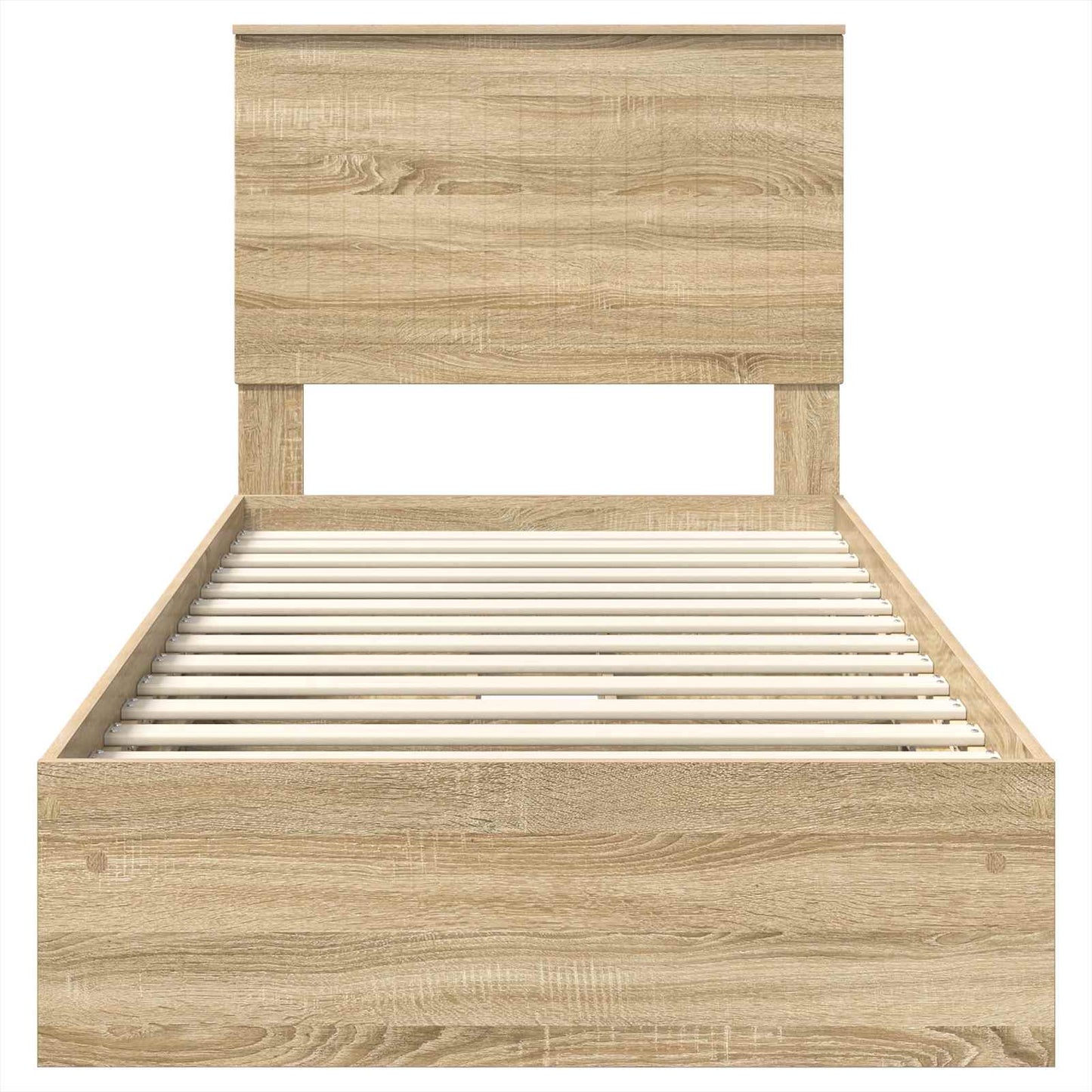 Storage Bed with Drawer Sonoma Oak 90 x 190 cm Engineered Wood