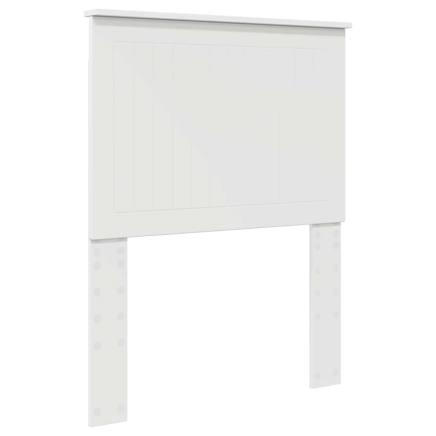 Storage Bed with Headboard White 75 x 190 cm Engineered Wood