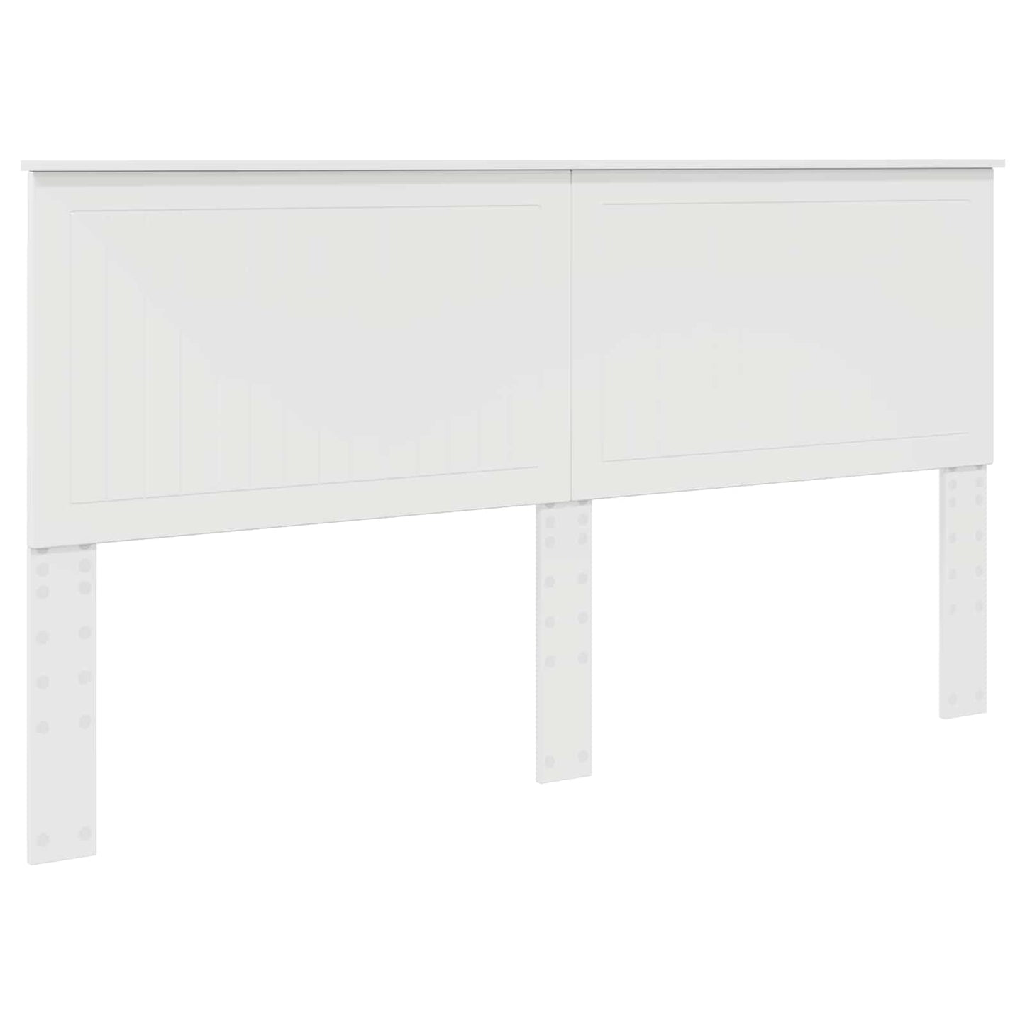 Bed Frame with Headboard White 180 x 200 cm Engineered Wood