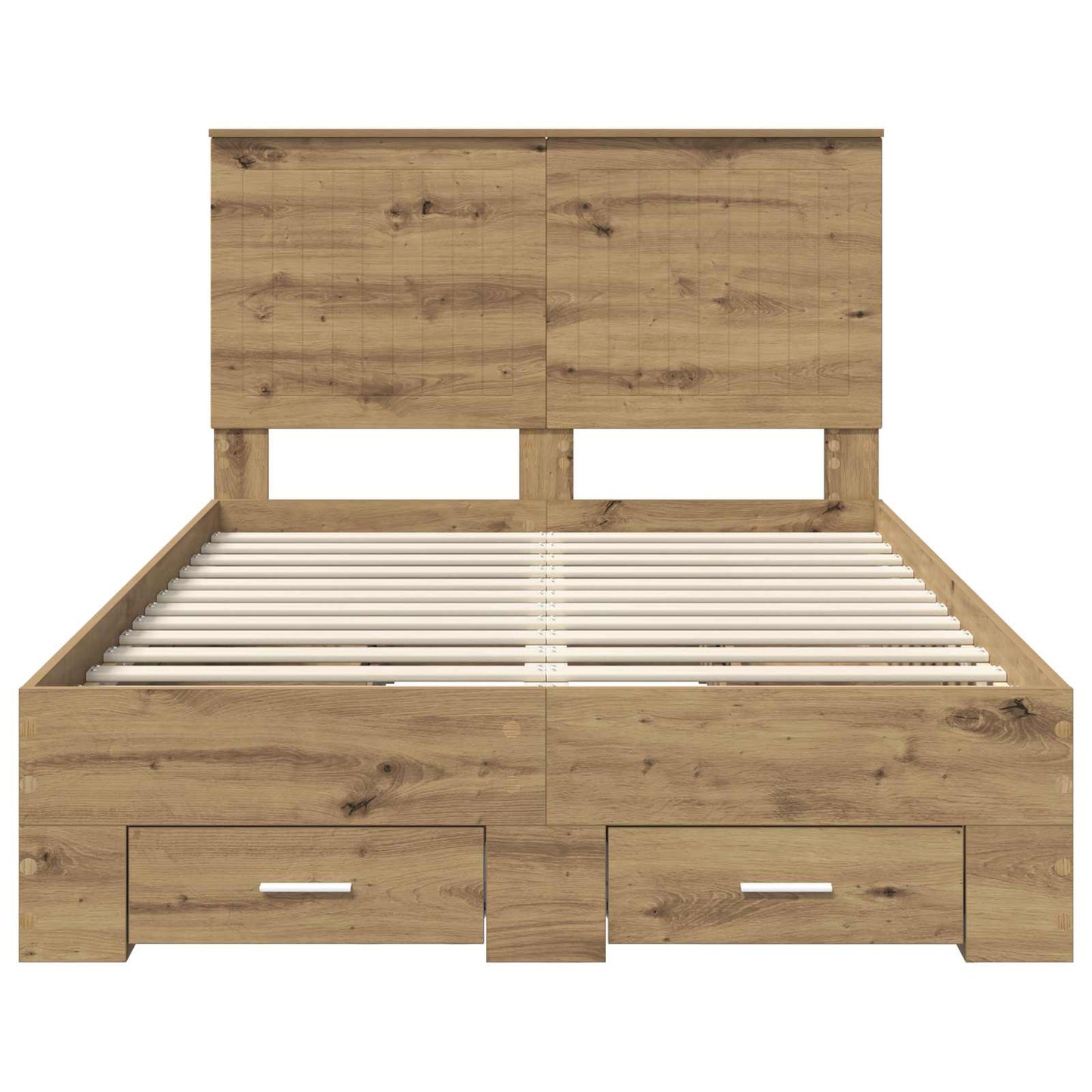 Bed Frame with Drawer Artisan Oak 120 x 190 cm Engineered Wood
