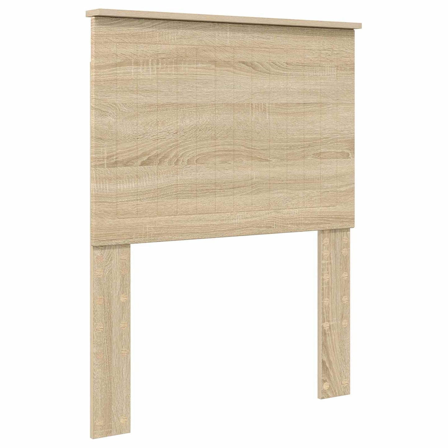 Bed Frame Sonoma Oak and Silver 70 x 190 cm Engineered Wood