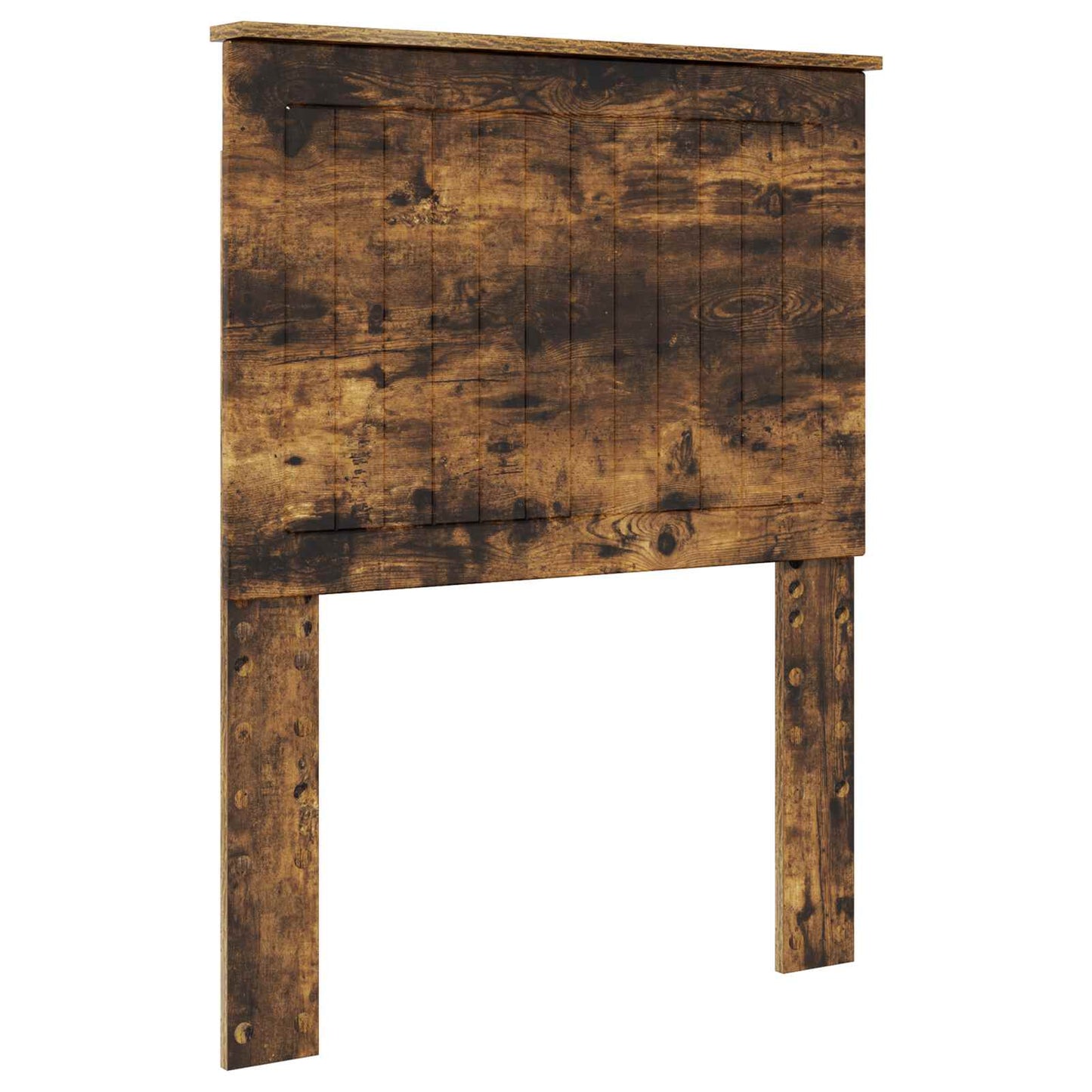 Bed Frame Smoked Oak and Silver 70 x 190 cm Engineered Wood