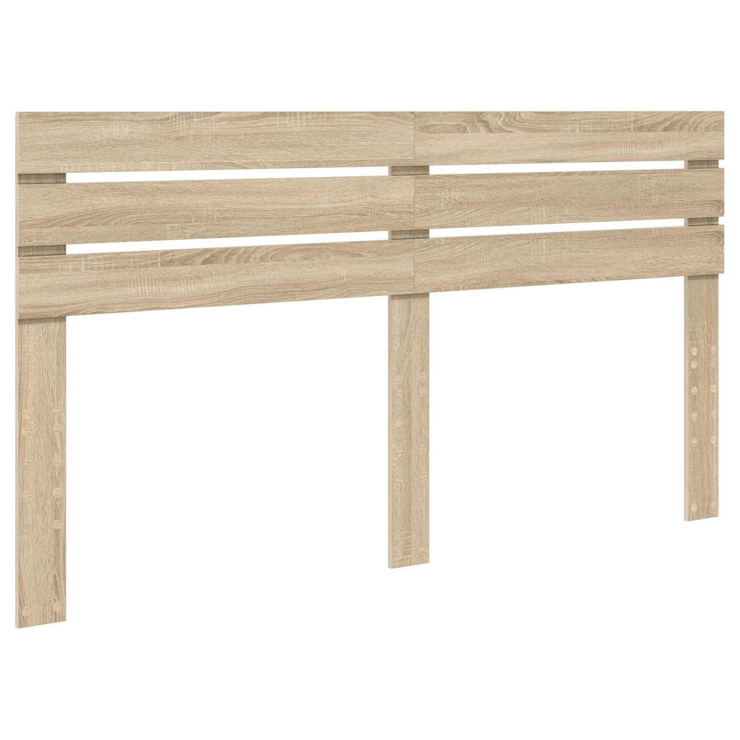 Bed Frame with Headboard Sonoma 200 x 200 cm Solid Pine Wood