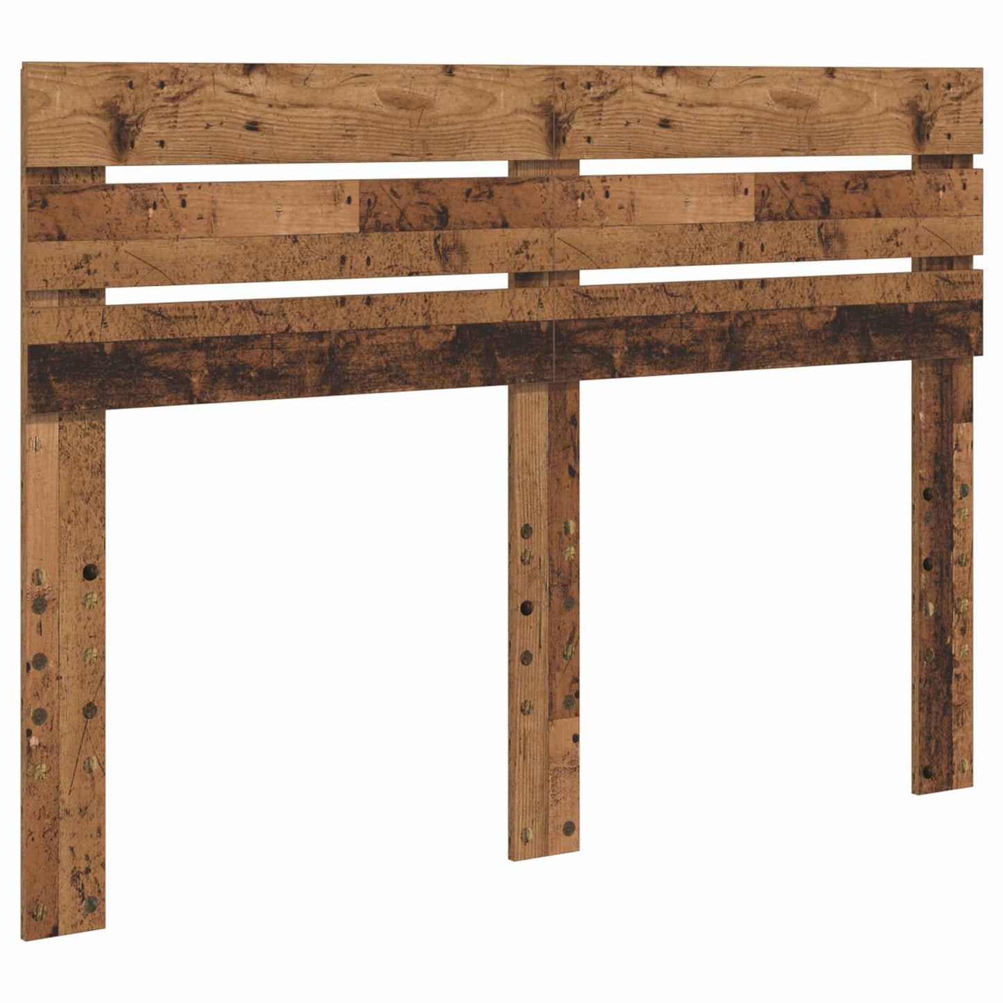 Bed Frame with Headboard Old Wood 140 x 190 cm Solid Pine Wood