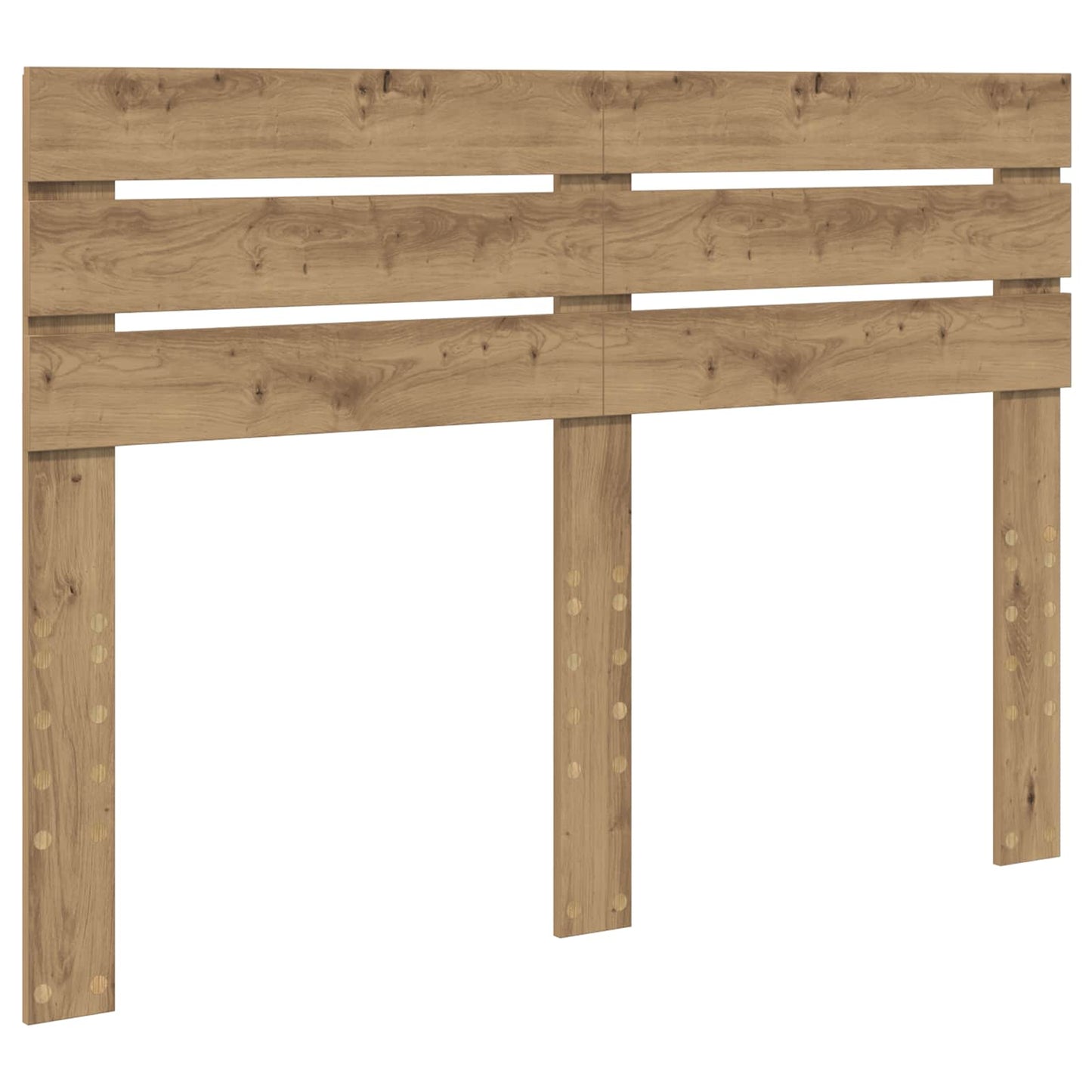 Bed Frame Artisian Oak 140 x 190 cm Solid Pine Wood
