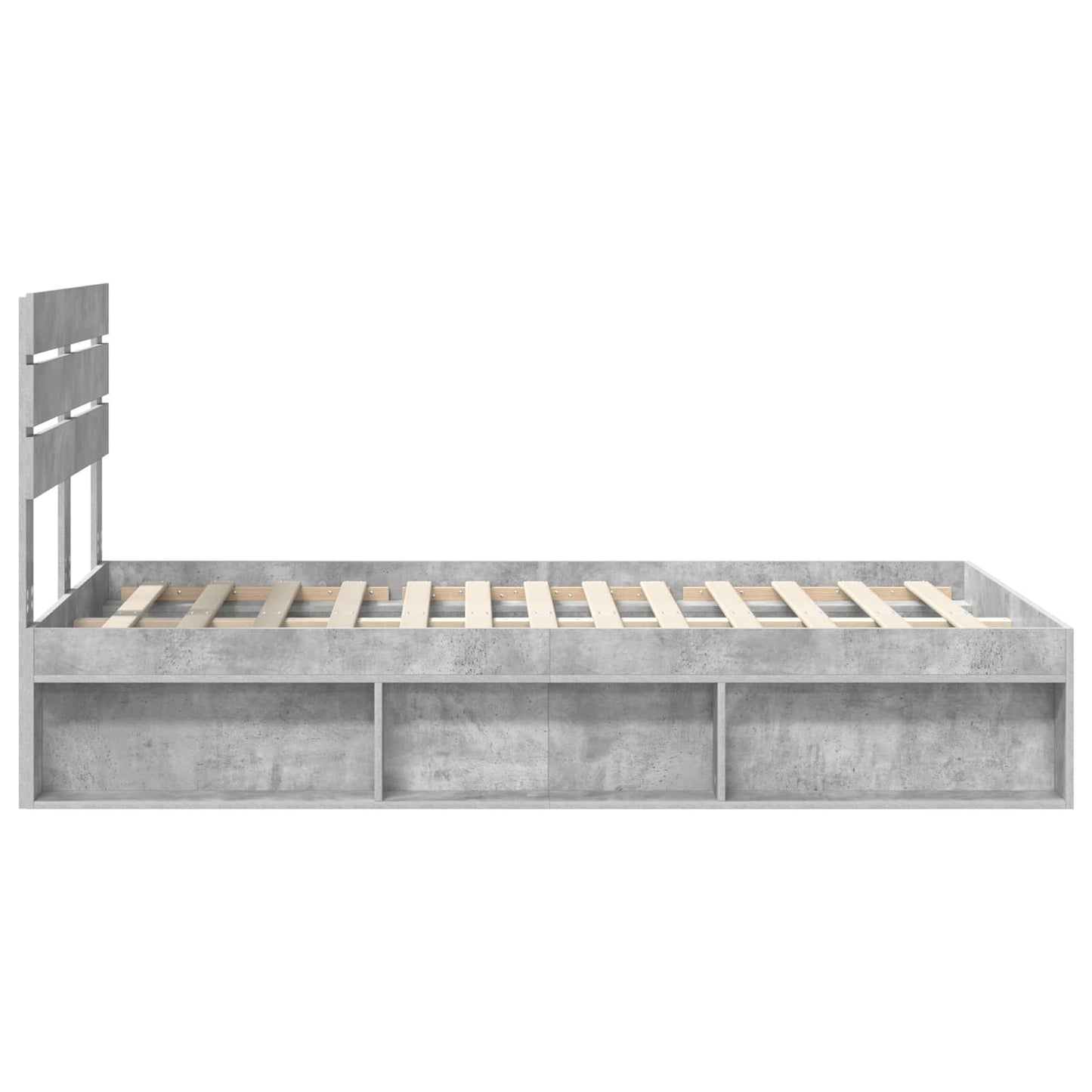 Bed Frame with Headboard Concerte 120 x 200 cm Solid Pine Wood