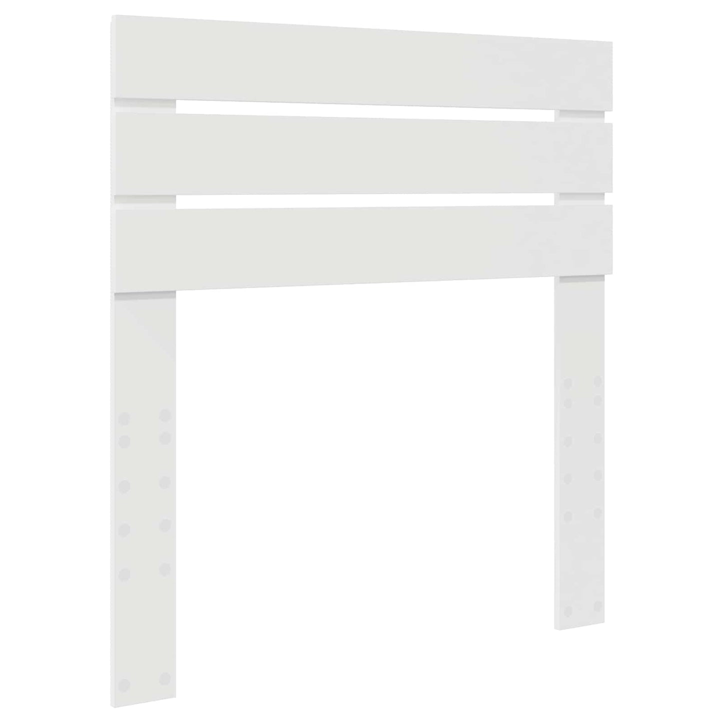 Bed Frame with Headboard White 100 x 200 cm Solid Pine Wood