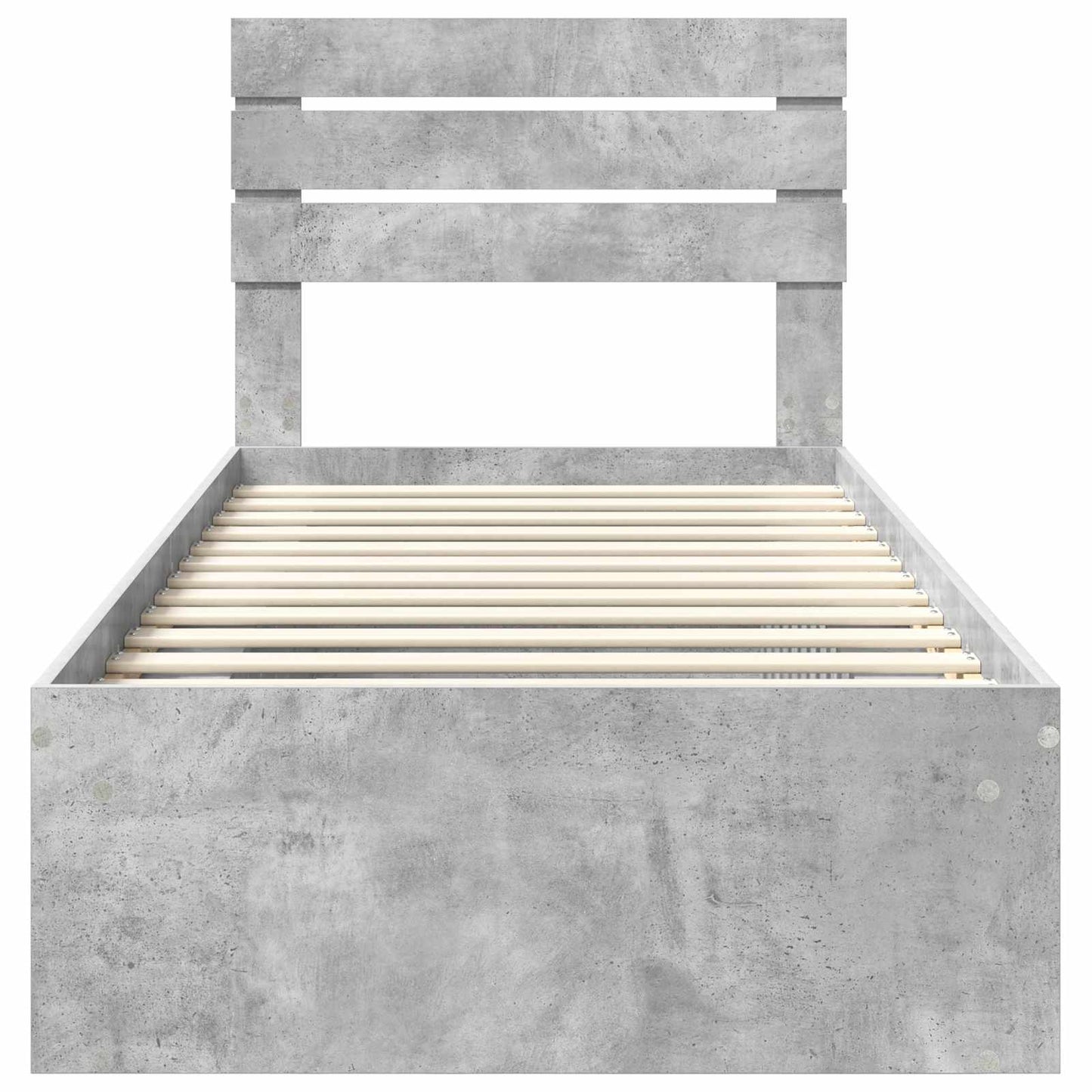 Bed Frame Concerte Grey 100 x 200 cm Solid Pine Wood