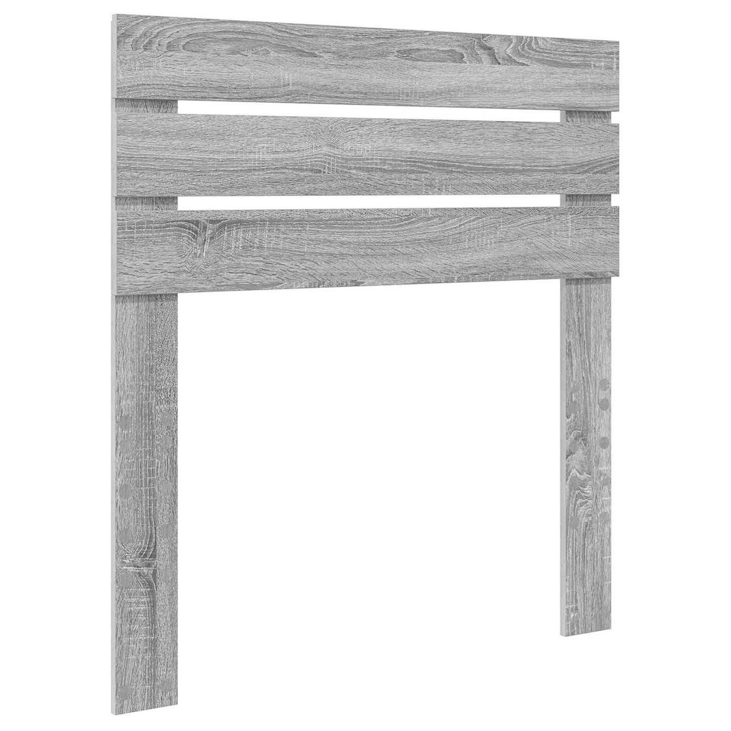 Bed Frame Grey Sonoma 90 x 190 cm Solid Pine Wood