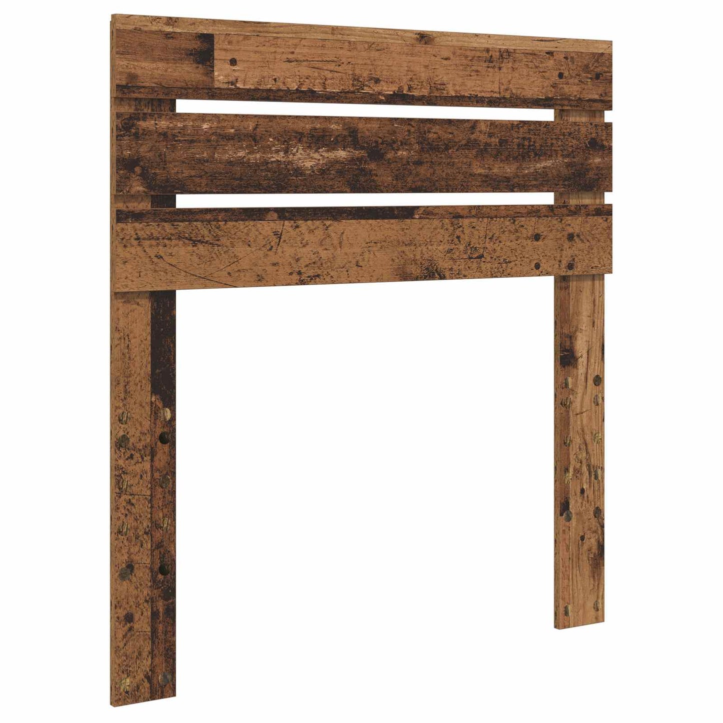 Bed Frame with Headboard Old Wood 75 x 190 cm Solid Pine Wood