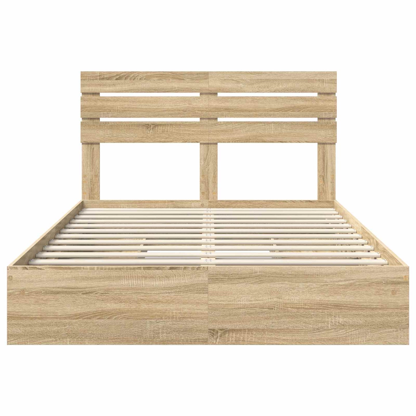 Storage Bed with Drawer Sonoma Oak 160 x 200 cm Engineered Wood