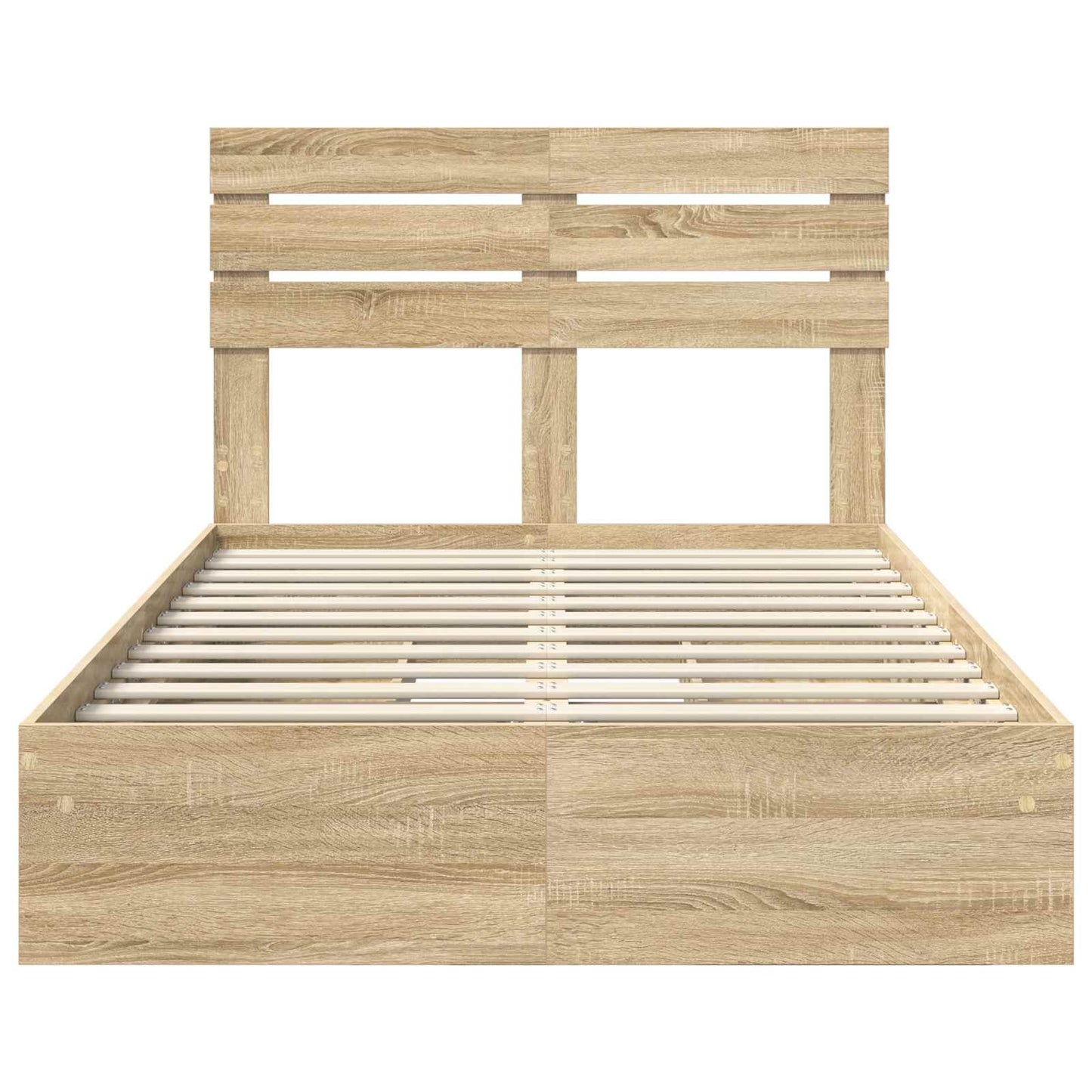 Storage Bed with Drawer Sonoma Oak 120 x 200 cm Engineered Wood