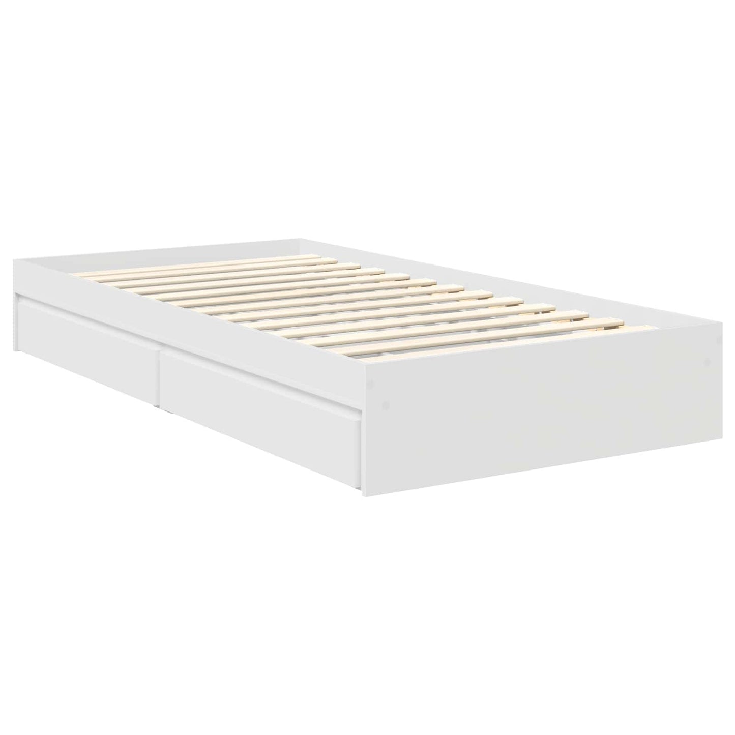 Storage Bed Grey Sonoma 100 x 200 cm Engineered Wood