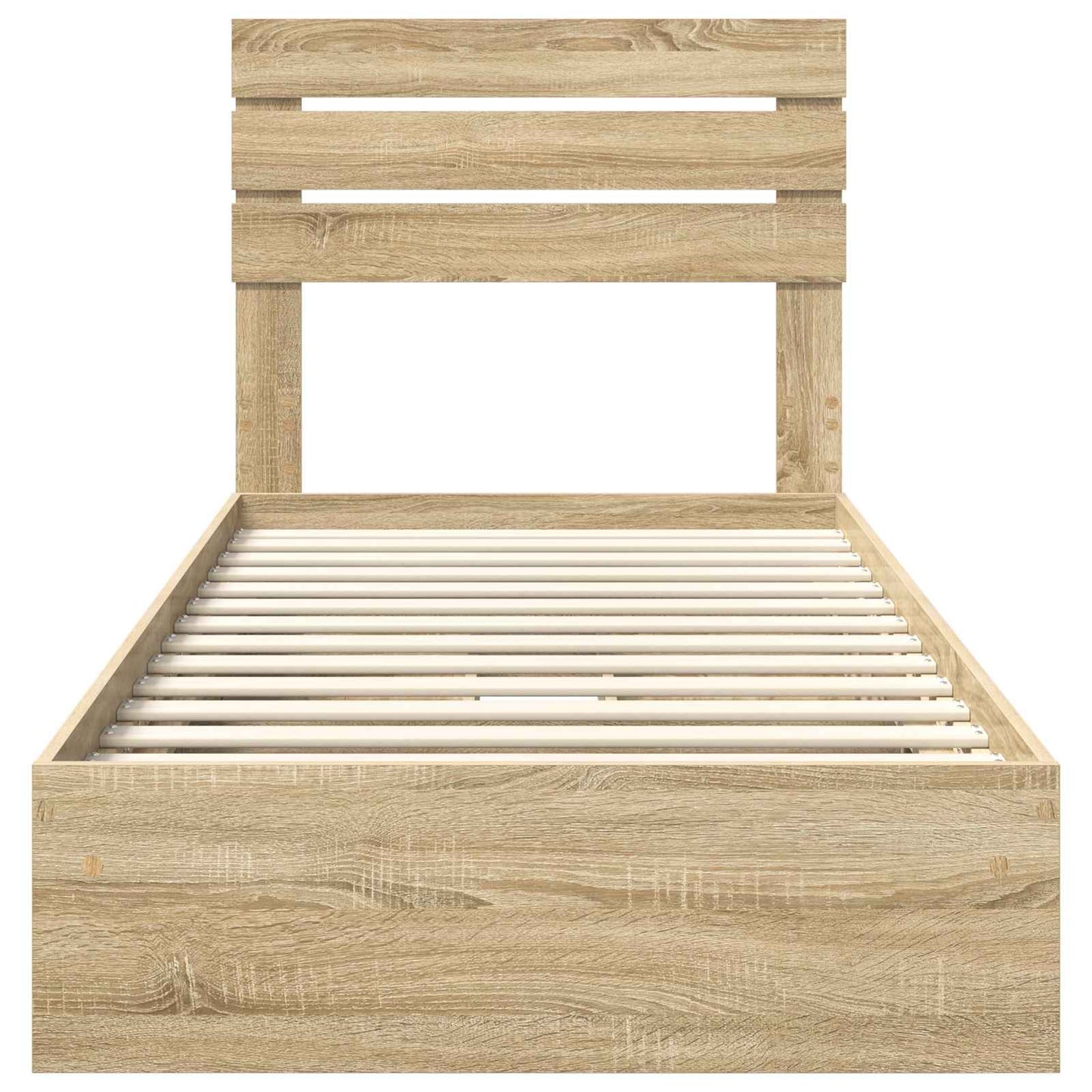 Storage Bed with Drawer Sonoma Oak 90 x 200 cm Engineered Wood