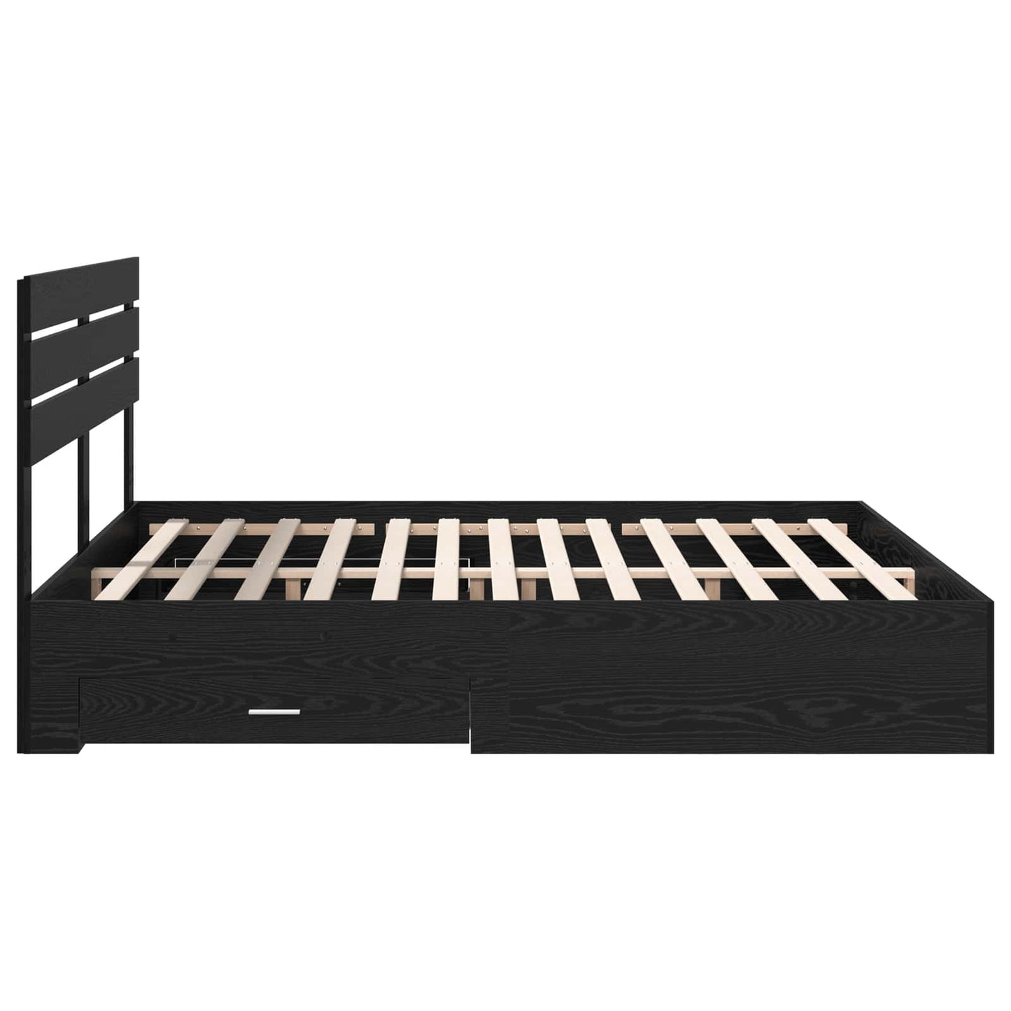Bed Frame with Drawer with Headboard Manual Engineered Wood