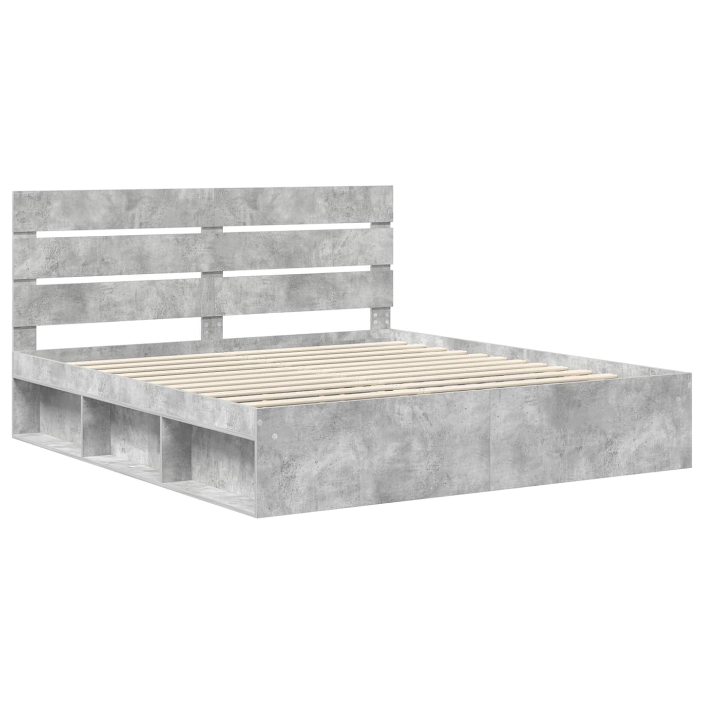Bed Frame with Headboard Concerte 180 x 200 cm Solid Pine Wood