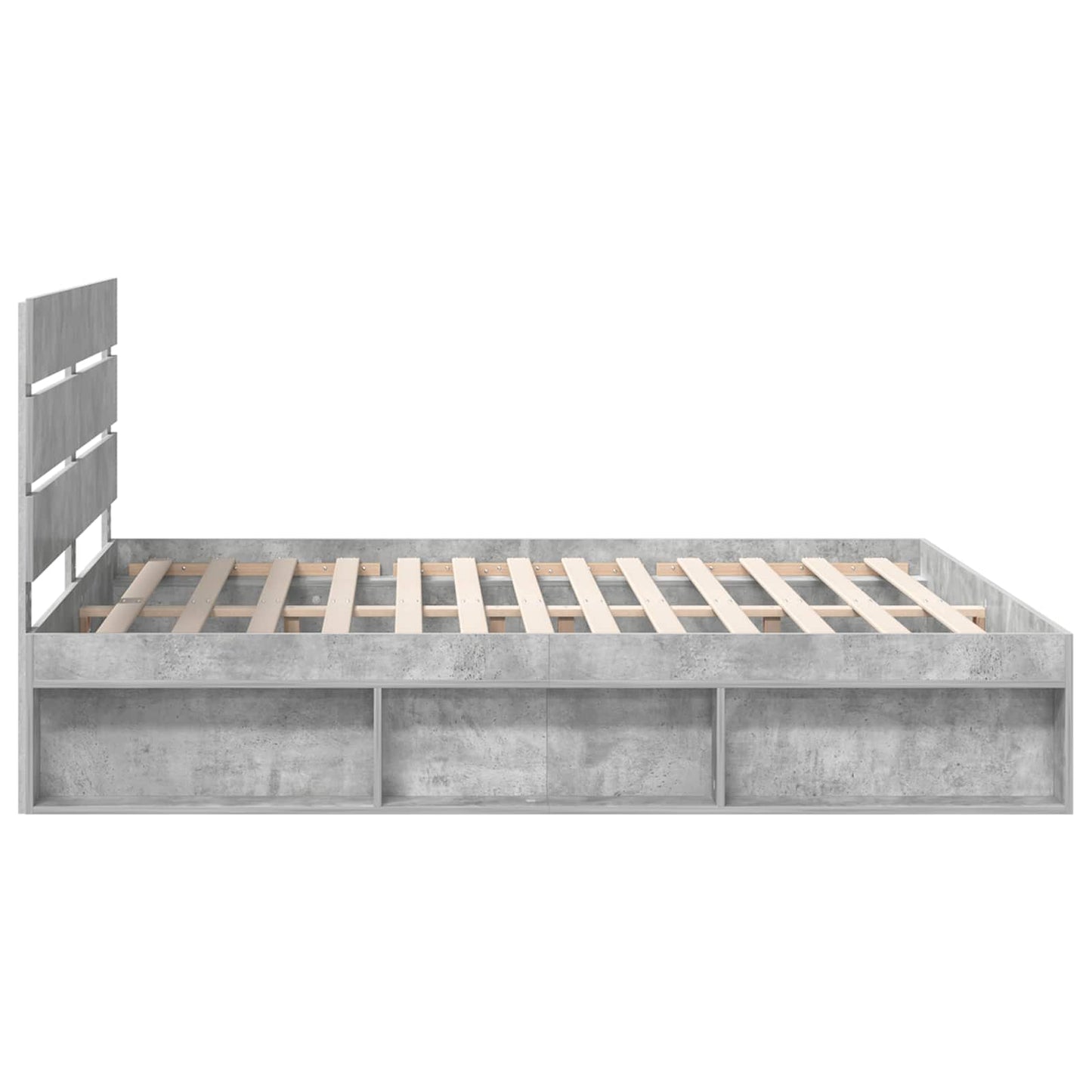 Bed Frame with Headboard Concerte 180 x 200 cm Solid Pine Wood