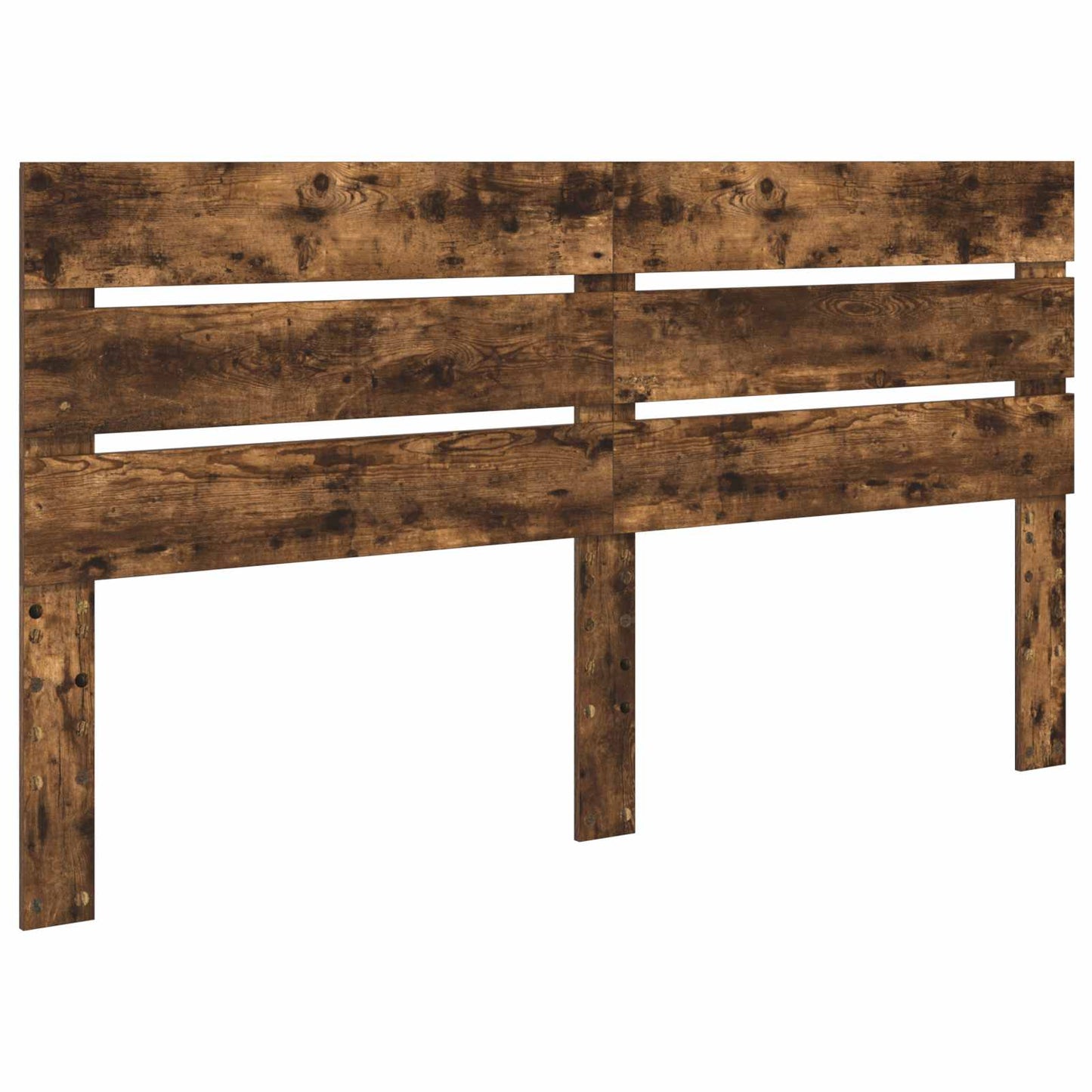 Bed Frame Smoked Oak 160 x 200 cm Solid Pine Wood