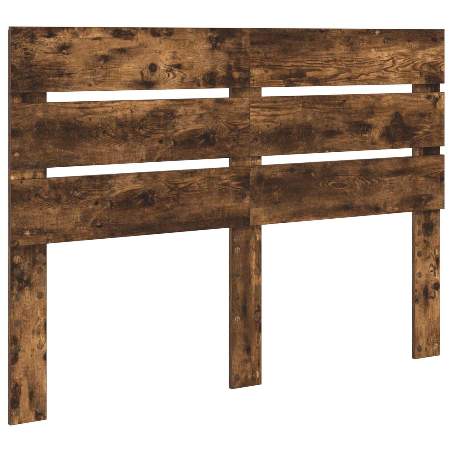 Bed Frame Smoked Oak 140 x 200 cm Solid Pine Wood
