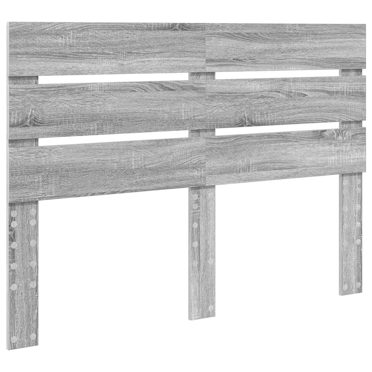 Bed Frame Grey Sonoma 140 x 190 cm Solid Pine Wood
