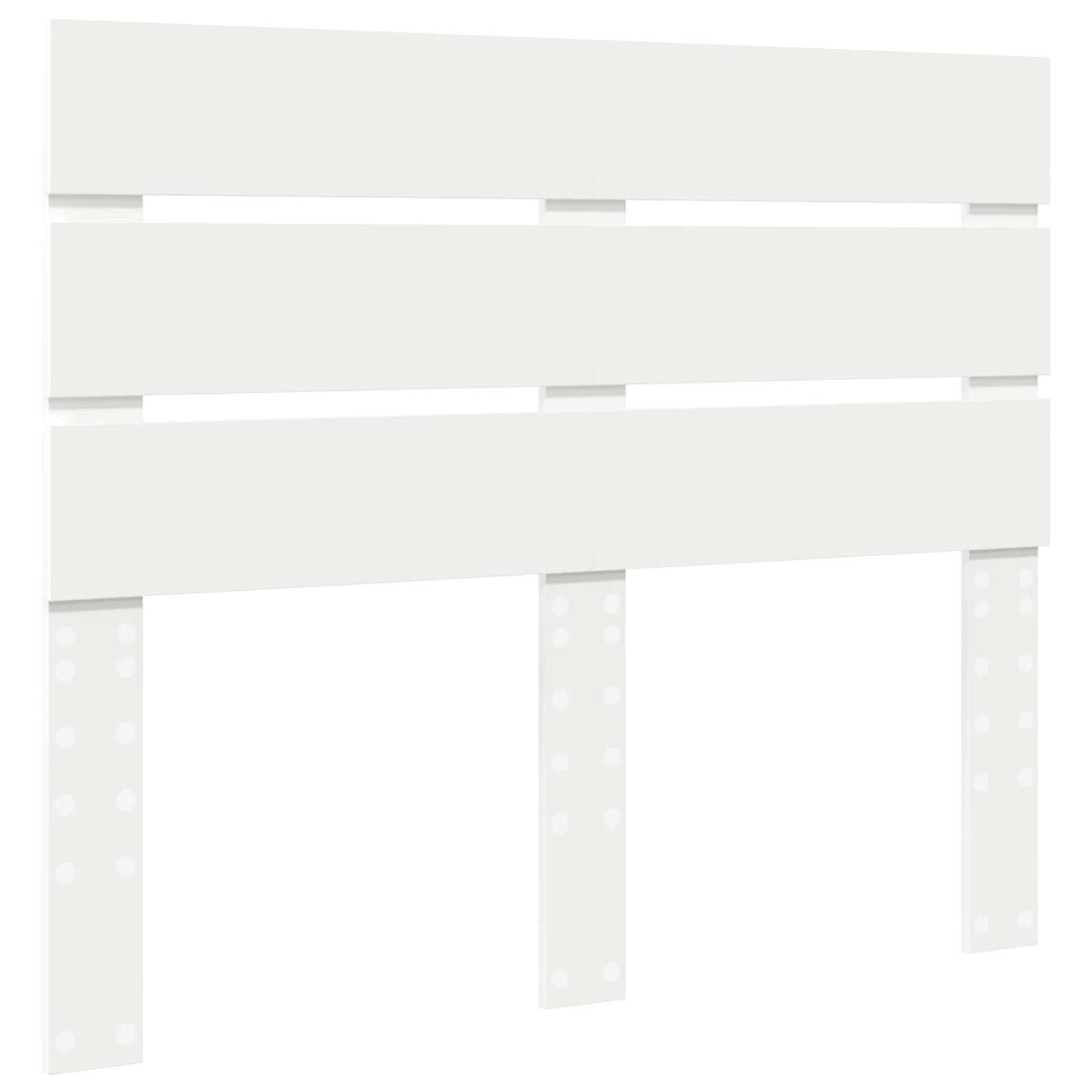 Bed Frame with Headboard White 120 x 200 cm Solid Pine Wood