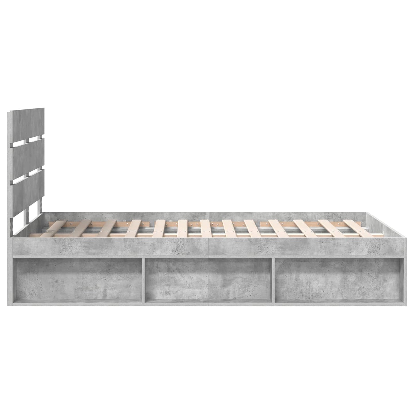 Bed Frame with Headboard Concerte 120 x 200 cm Solid Pine Wood