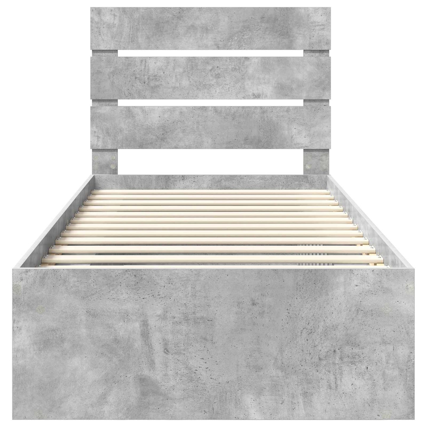 Bed Frame Concerte Grey 100 x 200 cm Solid Pine Wood