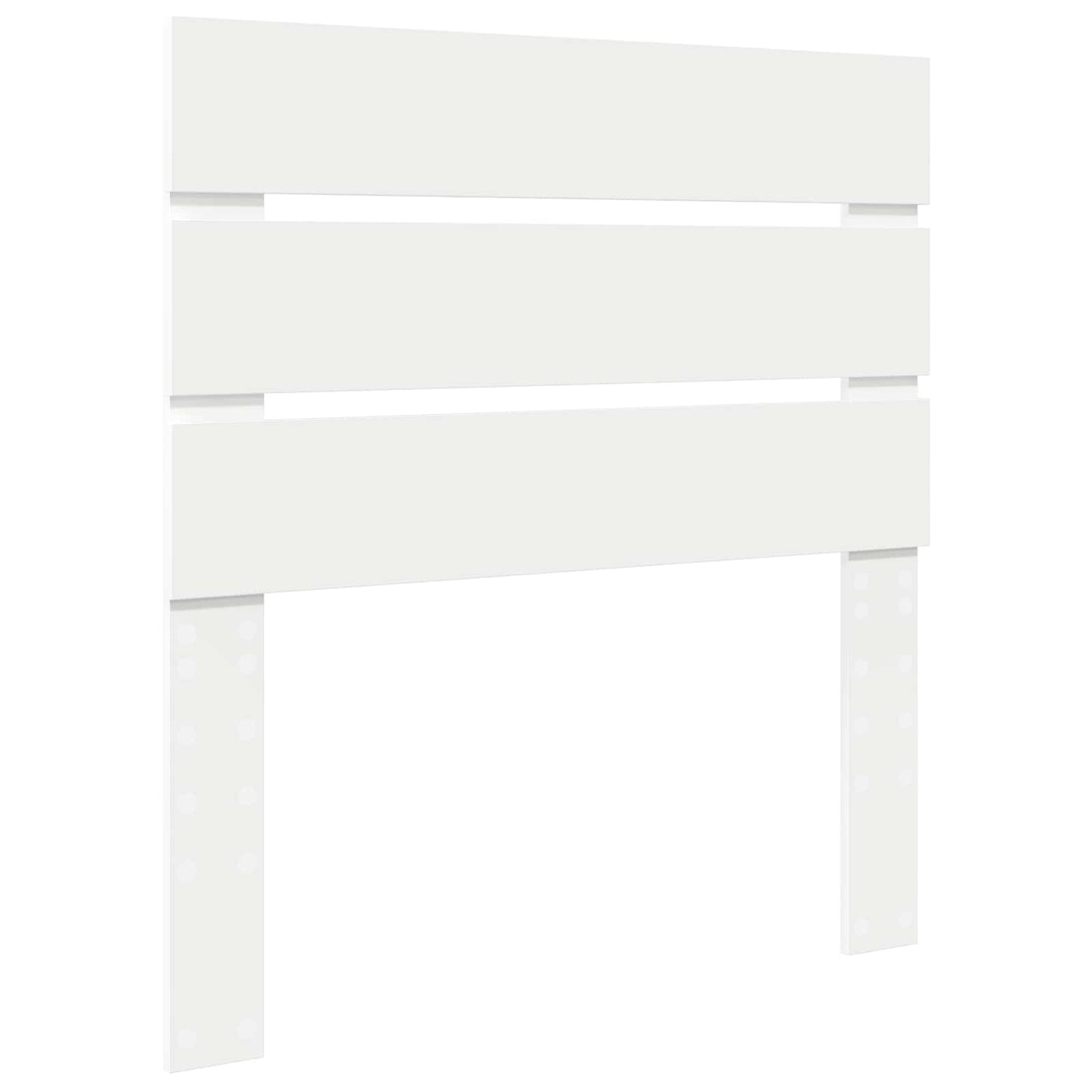Bed Frame with Headboard White 90 x 200 cm Solid Pine Wood