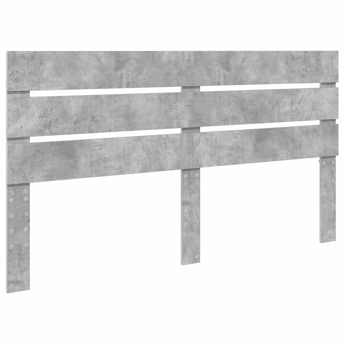 Bed Frame with Drawer Concrete Grey 200 x 200 cm Engineer Wood