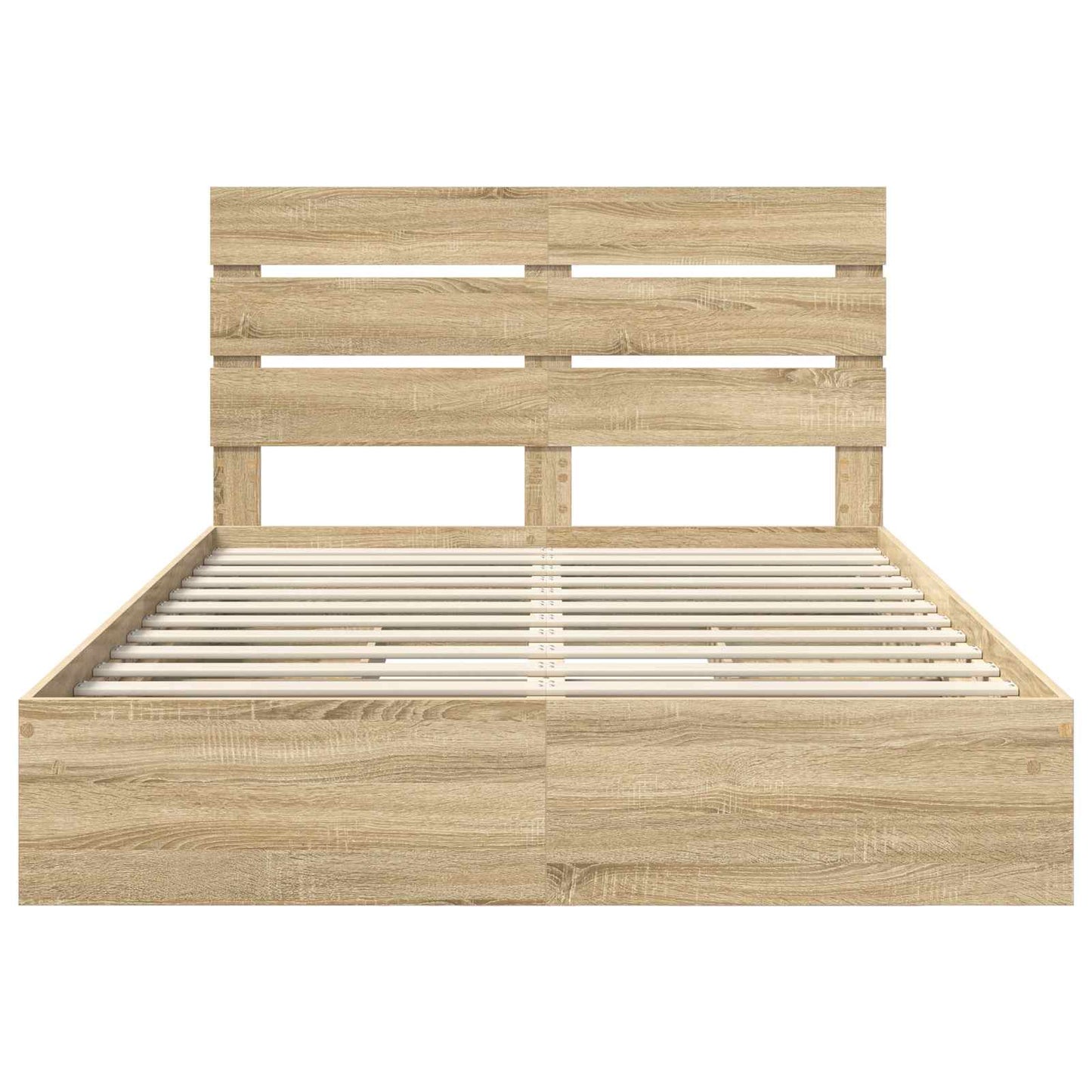 Storage Bed with Drawer Sonoma Oak 140 x 200 cm Engineered Wood