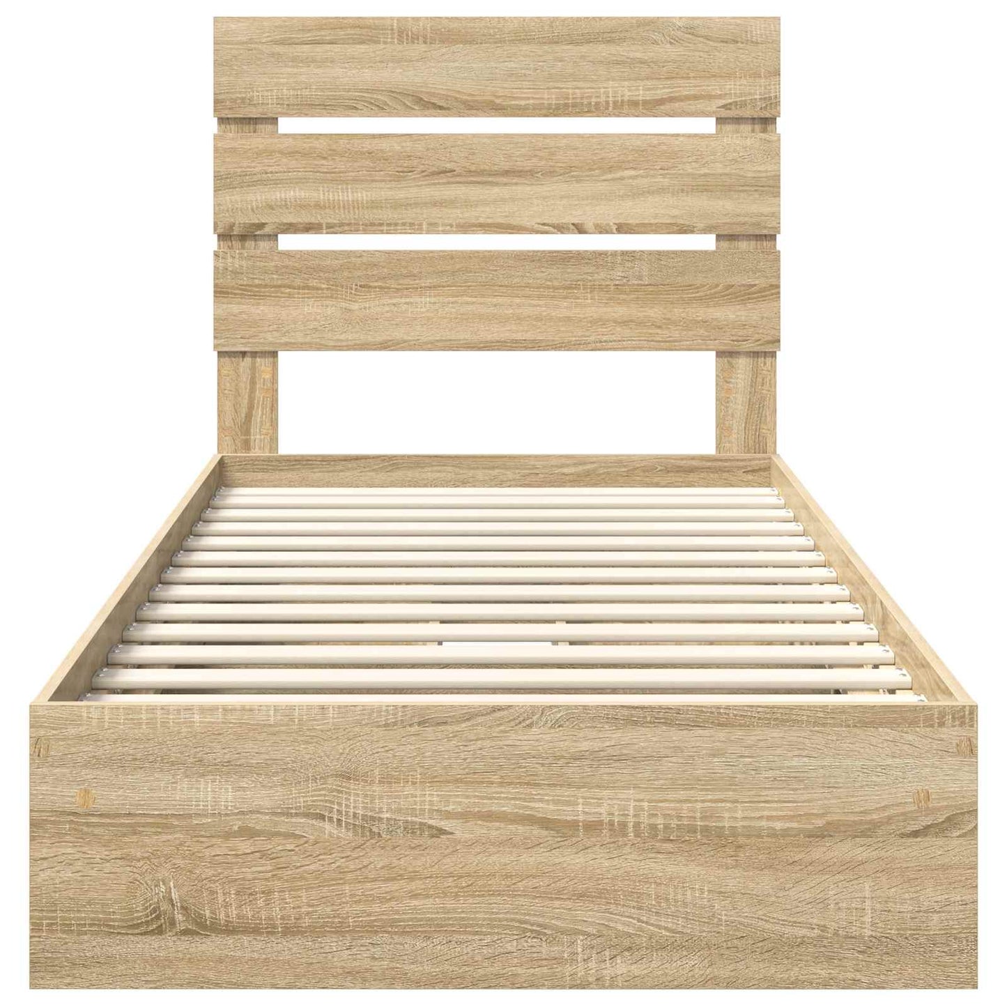 Storage Bed with Drawer Sonoma Oak 70 x 190 cm Engineered Wood