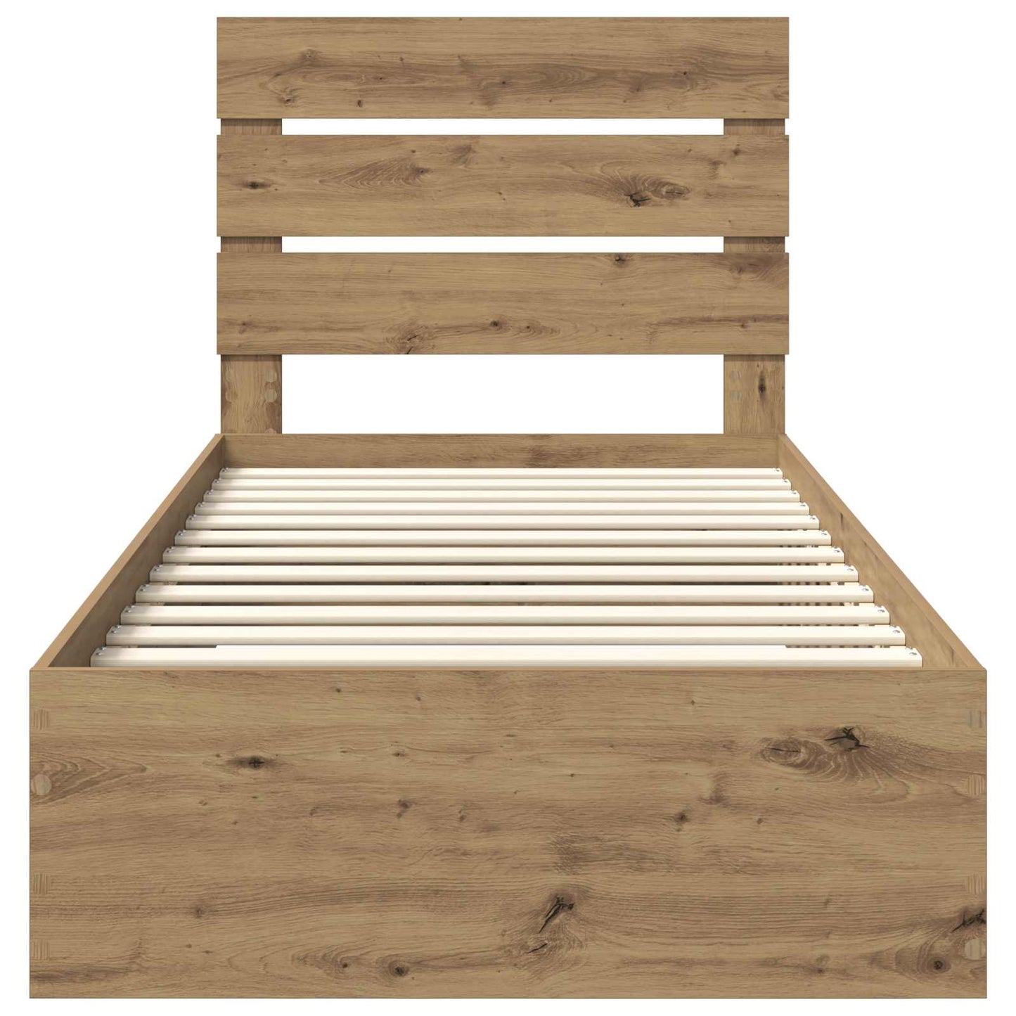 Bed Frame with Drawer Artisan Oak 90 x 190 cm Engineered Wood