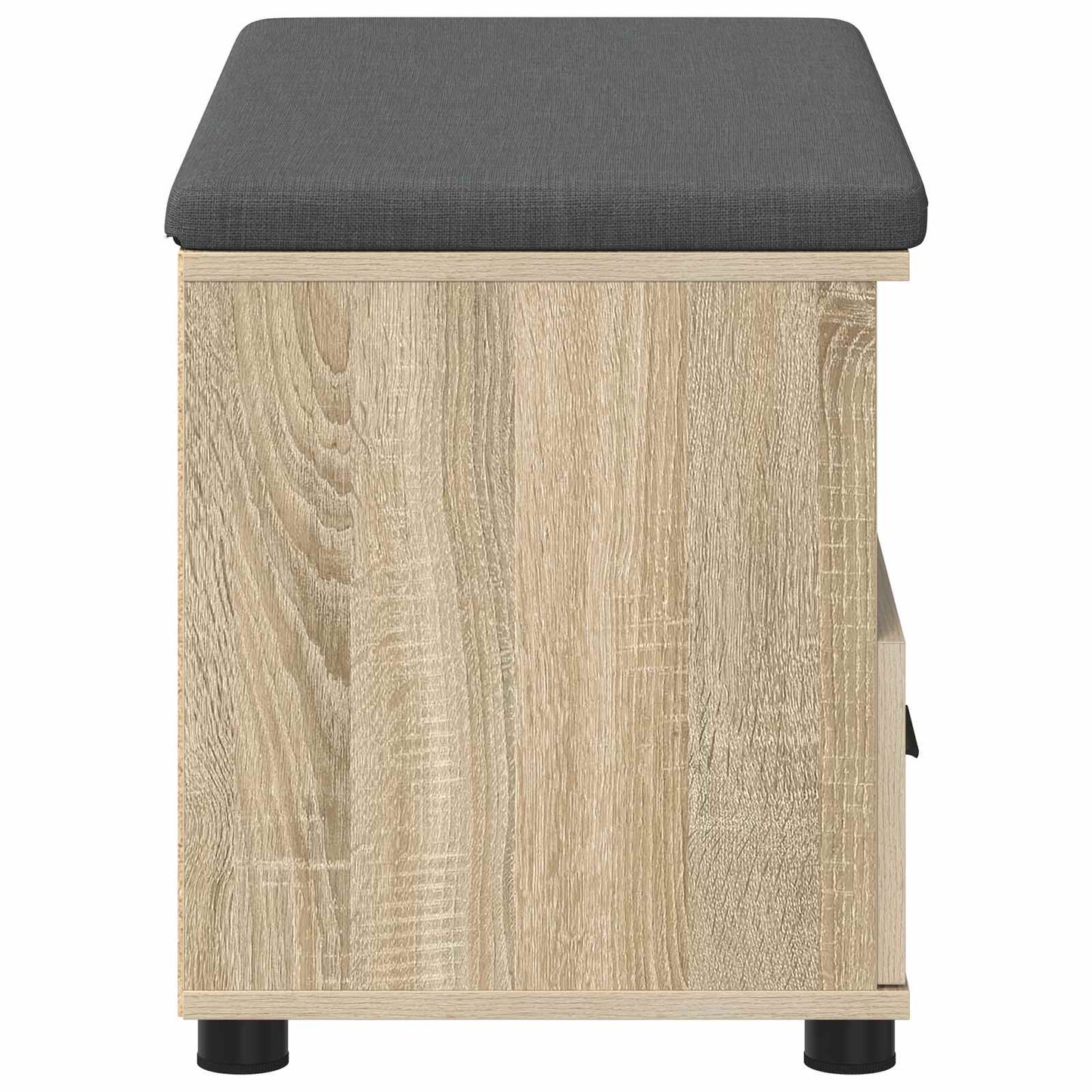 Hall Bench with Cushion with Drawer Sonoma Oak 80 x 38 x 46 cm