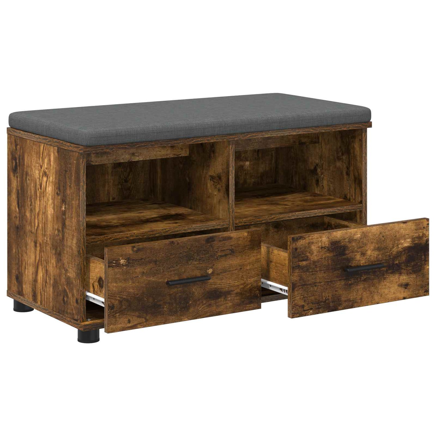 Hall Bench Smoked Oak 80 x 38 x 46 cm