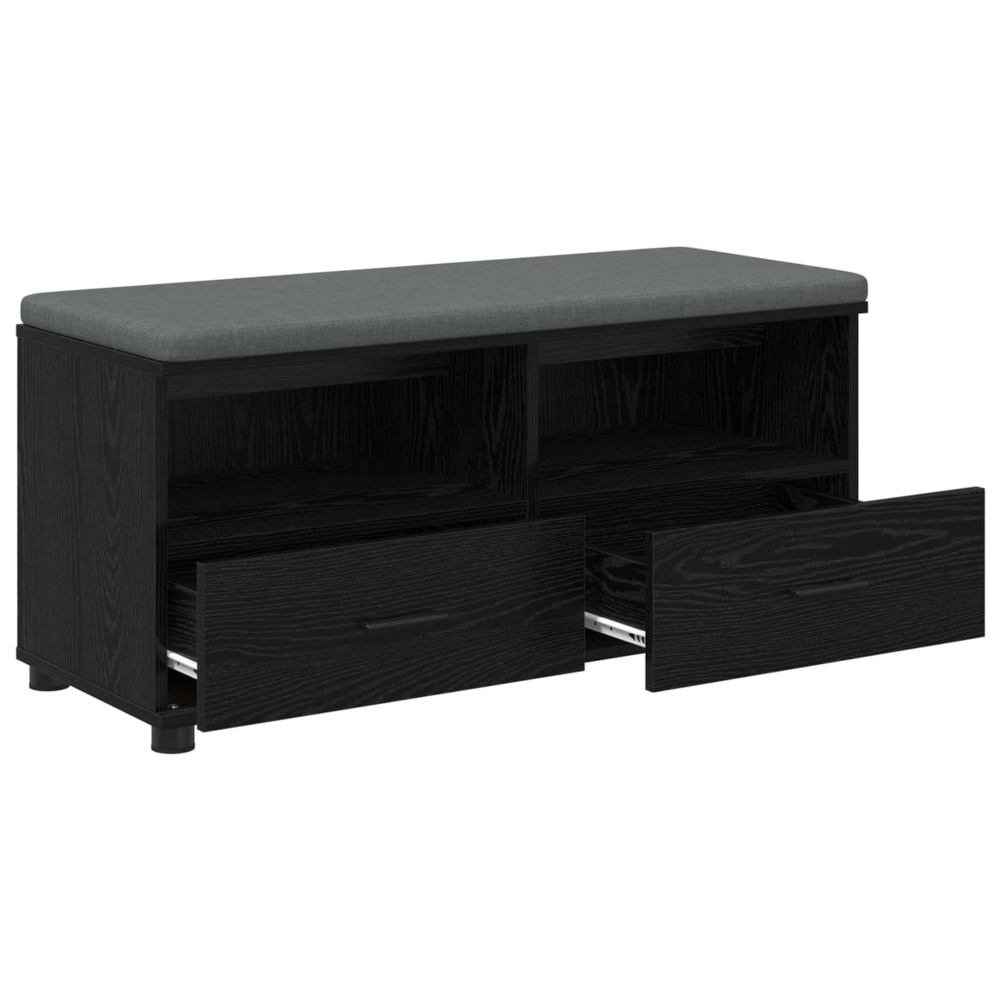 Hall Bench Black Oak 100 x 38 x 46 cm