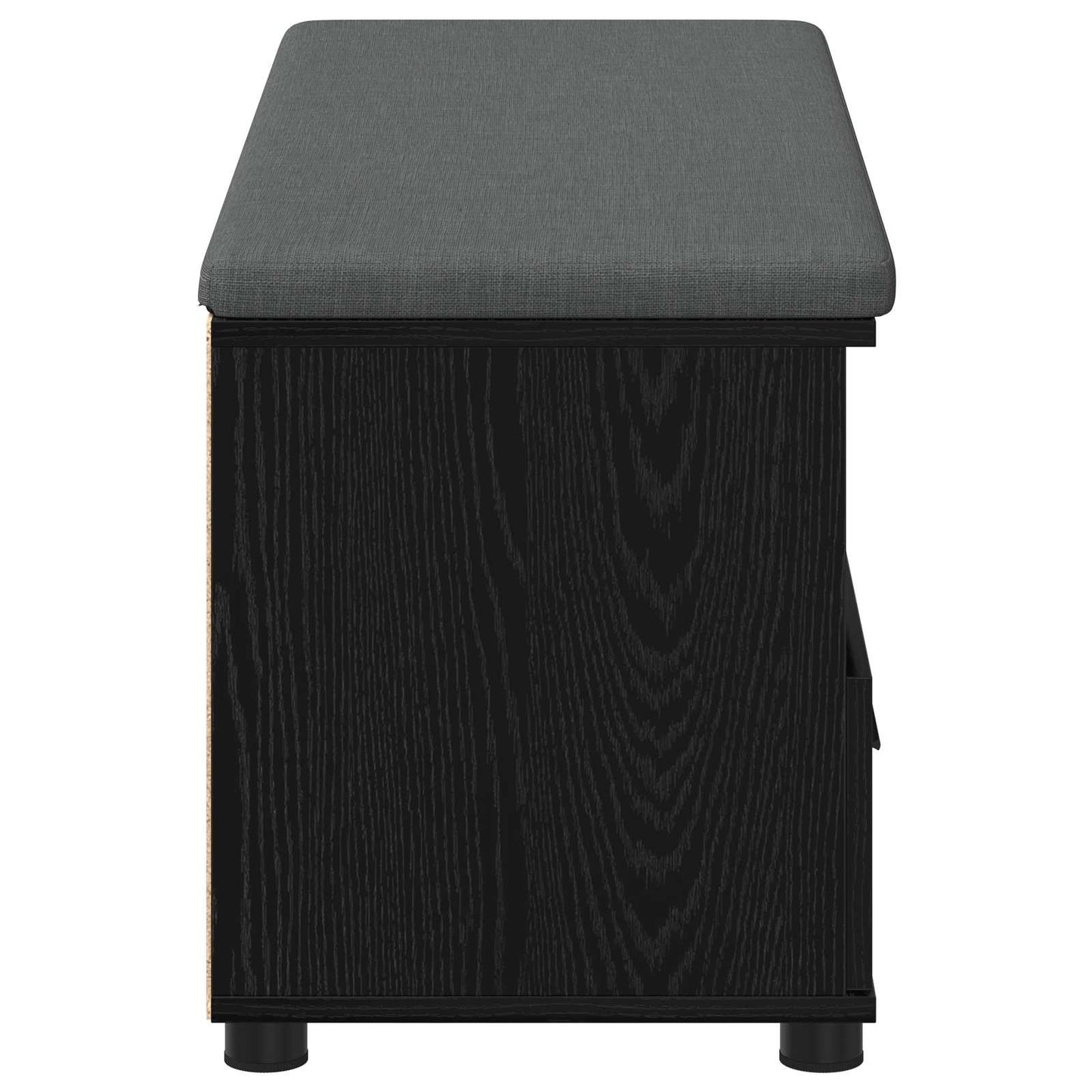 Hall Bench Black Oak 100 x 38 x 46 cm
