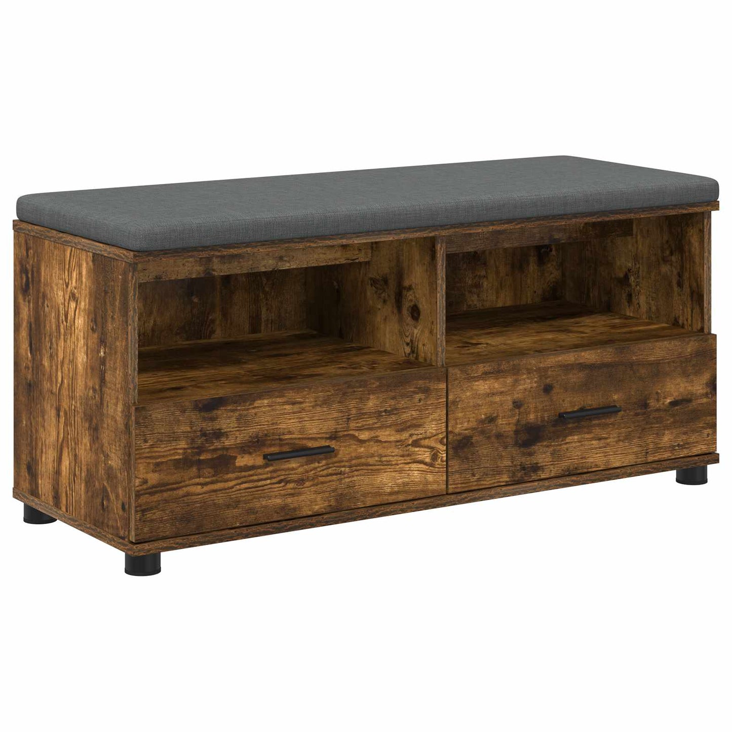 Hall Bench Smoked Oak 100 x 38 x 46 cm