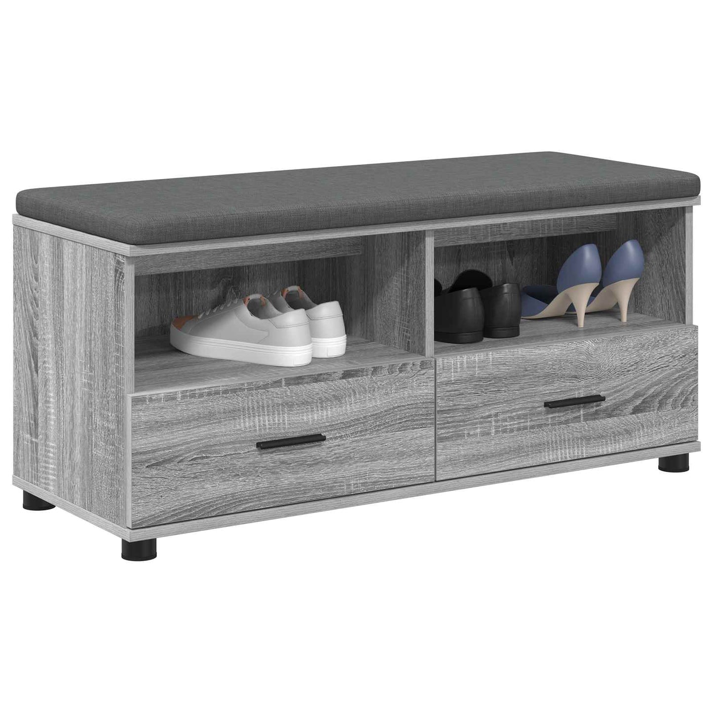 Hall Bench Grey Sonoma 100 x 38 x 46 cm