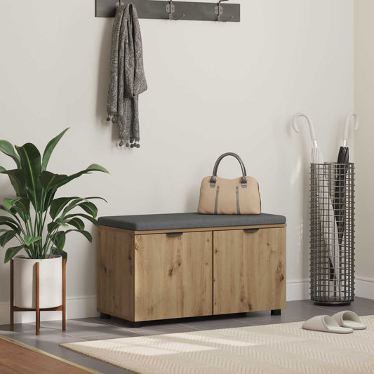 Hall Bench Artisan Oak 80 x 38 x 46 cm